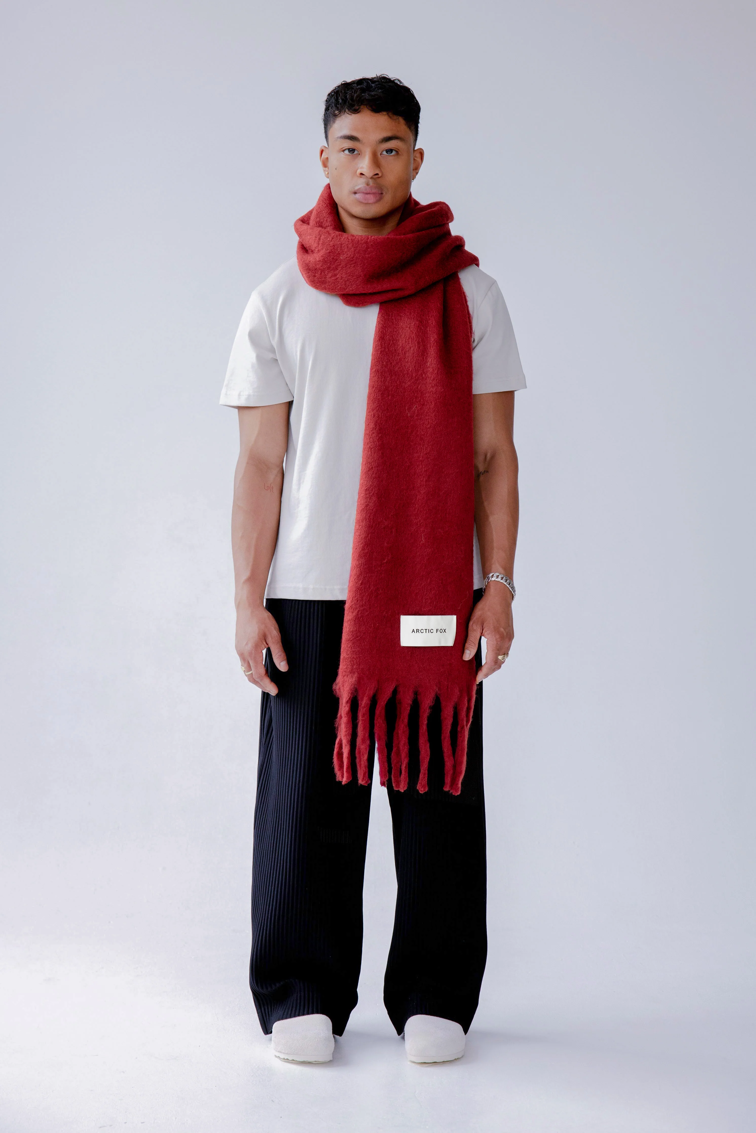 The Reykjavik Scarf - Burgundy - Image 11
