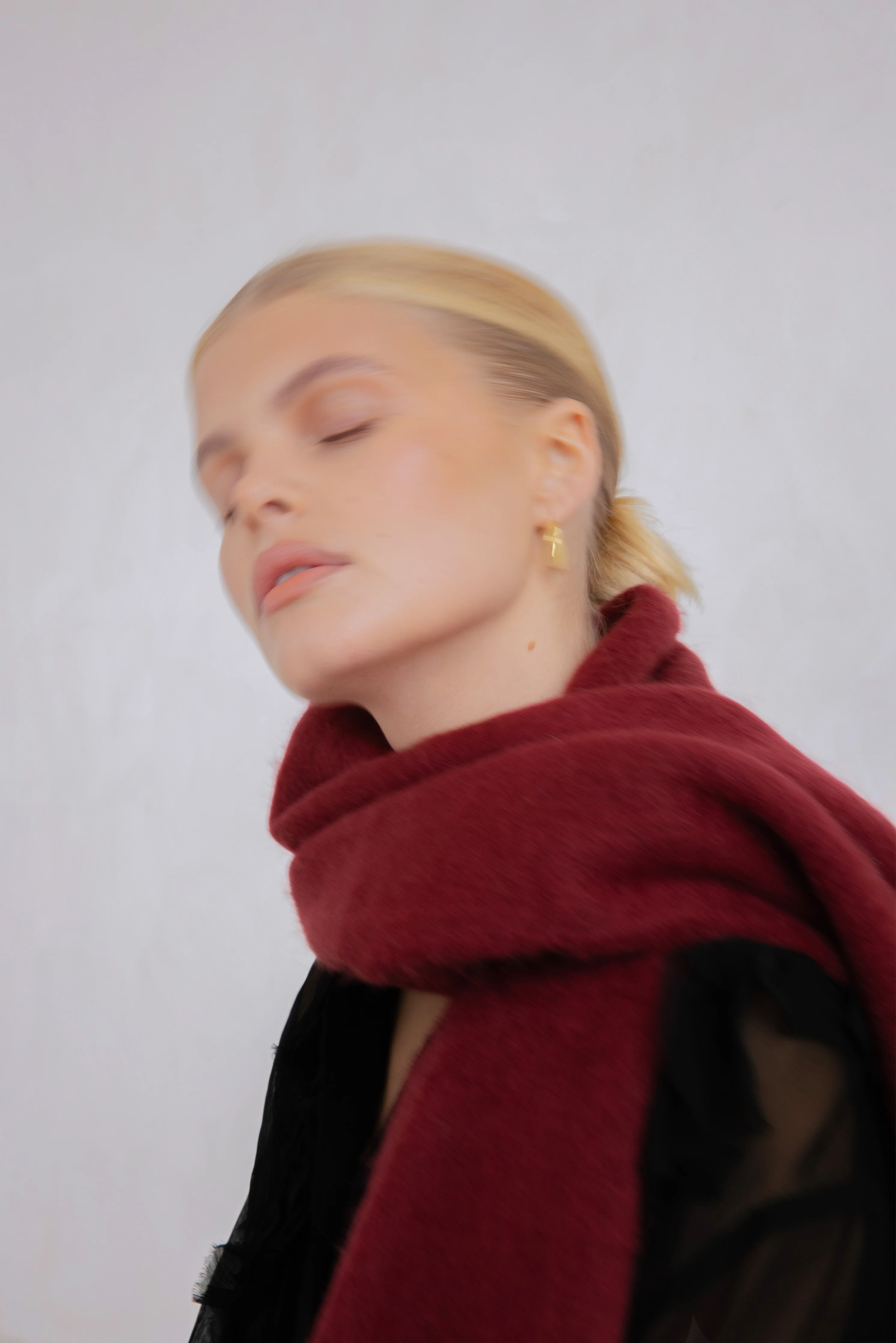 The Reykjavik Scarf - Burgundy - Image 9