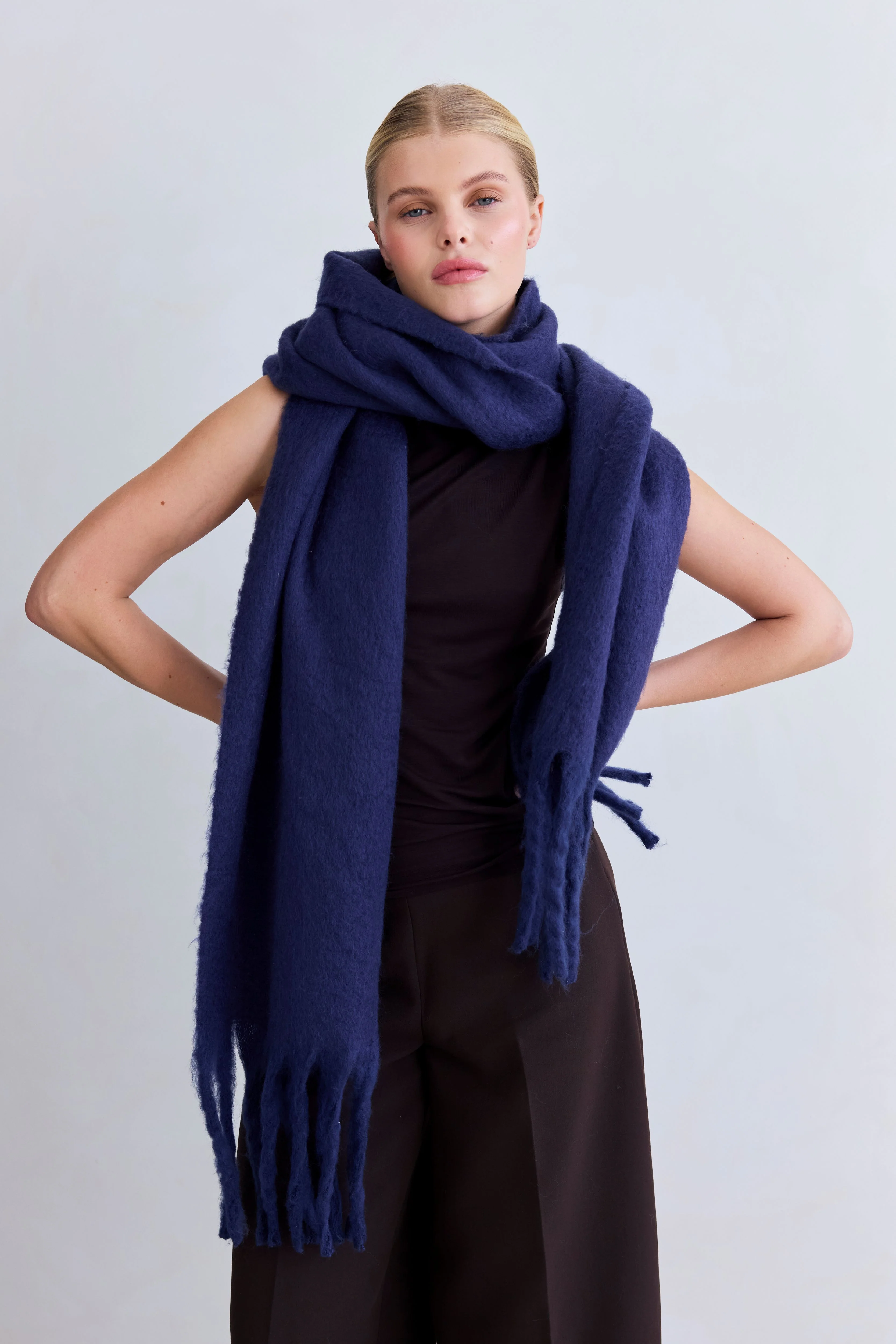 The Reykjavik Scarf - Midnight Blue - Image 2