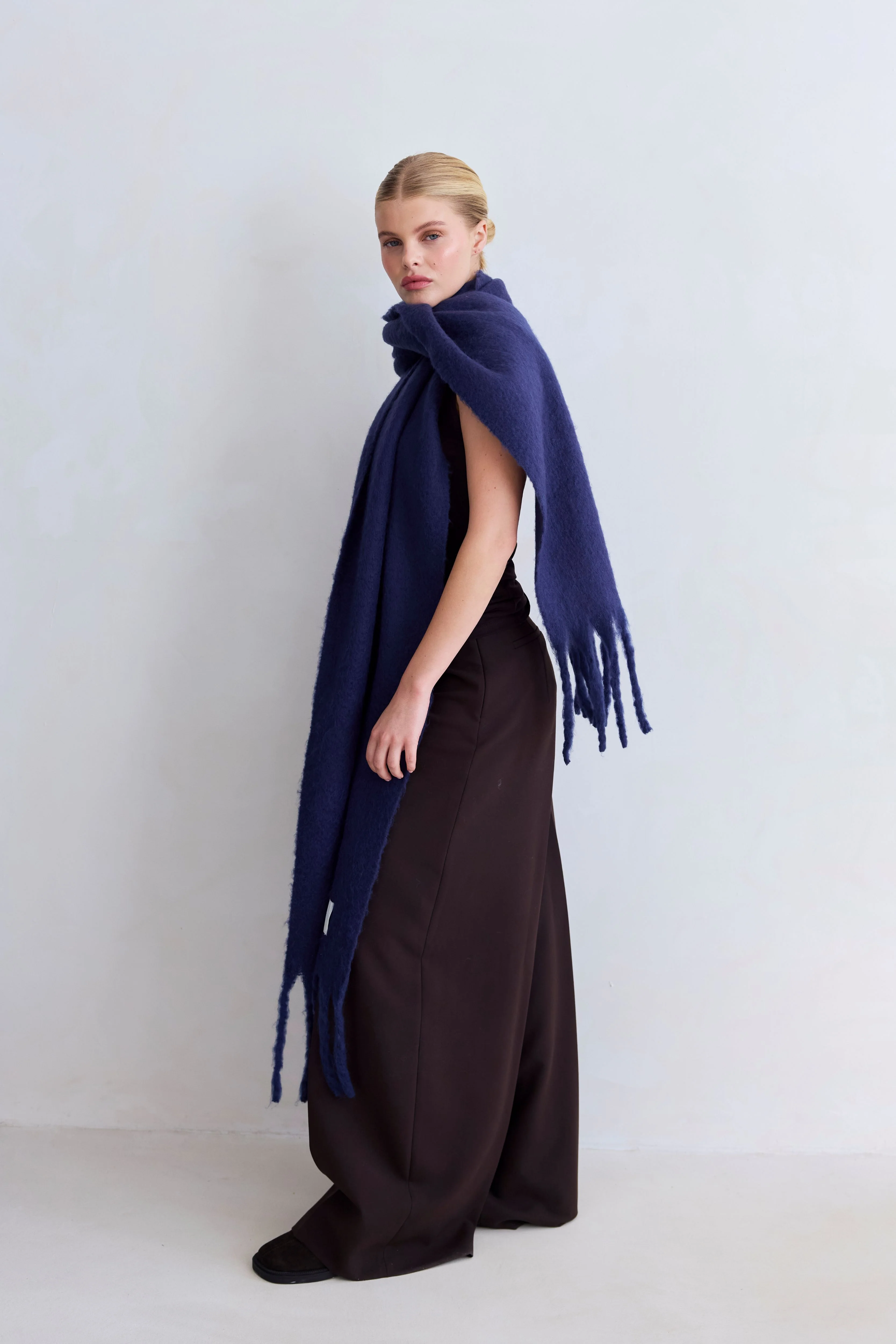 The Reykjavik Scarf - Midnight Blue - Image 3
