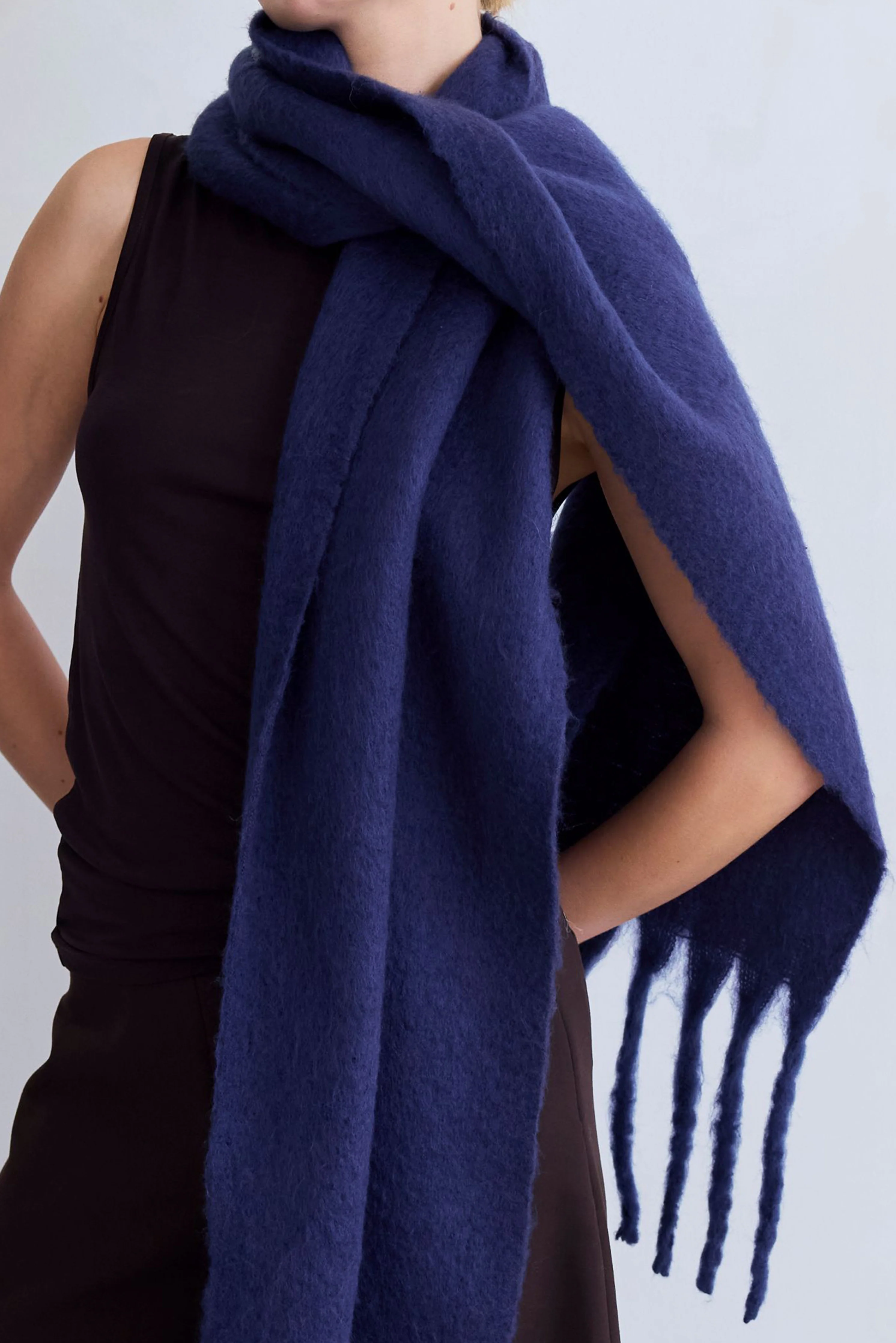 The Reykjavik Scarf - Midnight Blue - Image 4