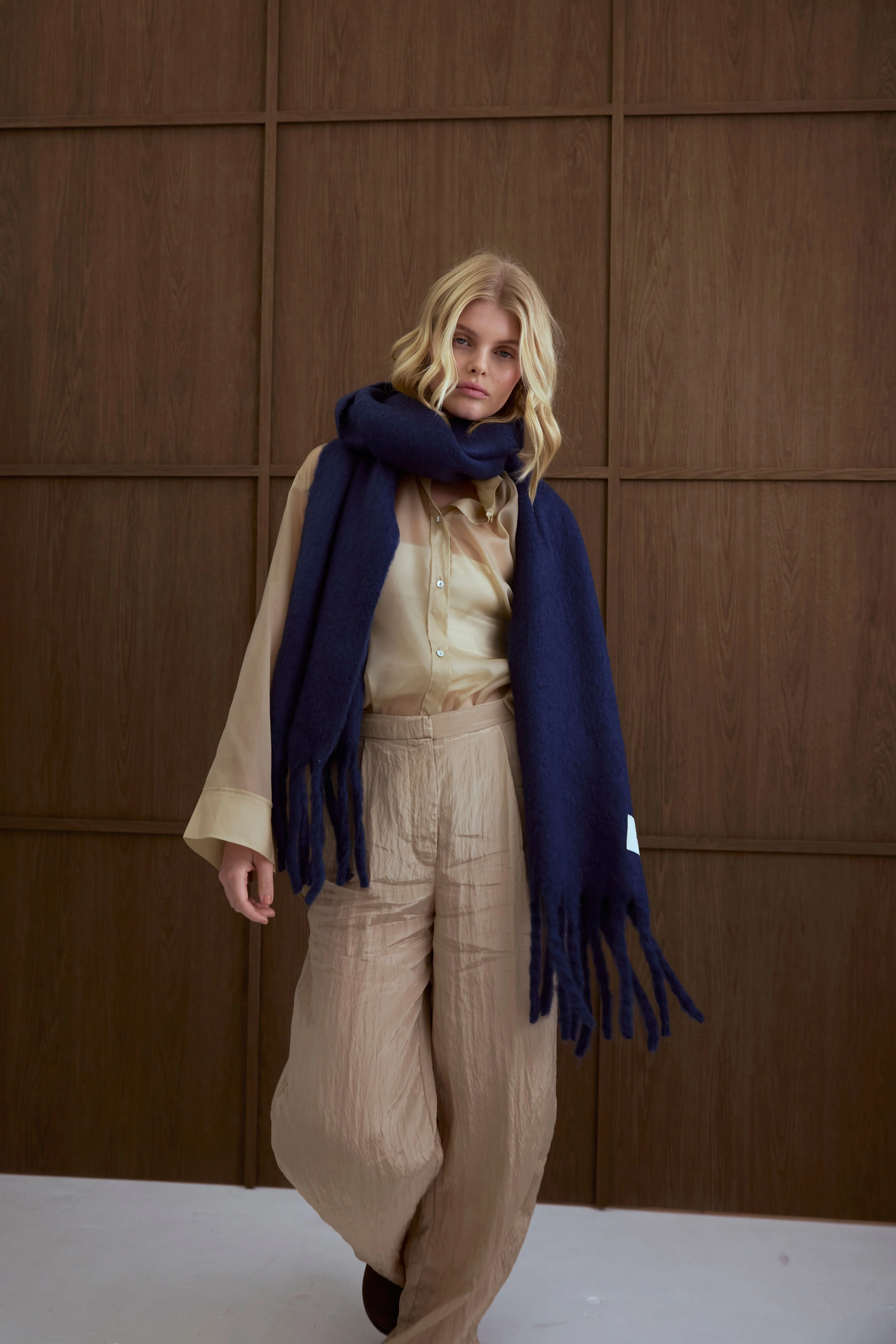 The Reykjavik Scarf - Midnight Blue - Image 5