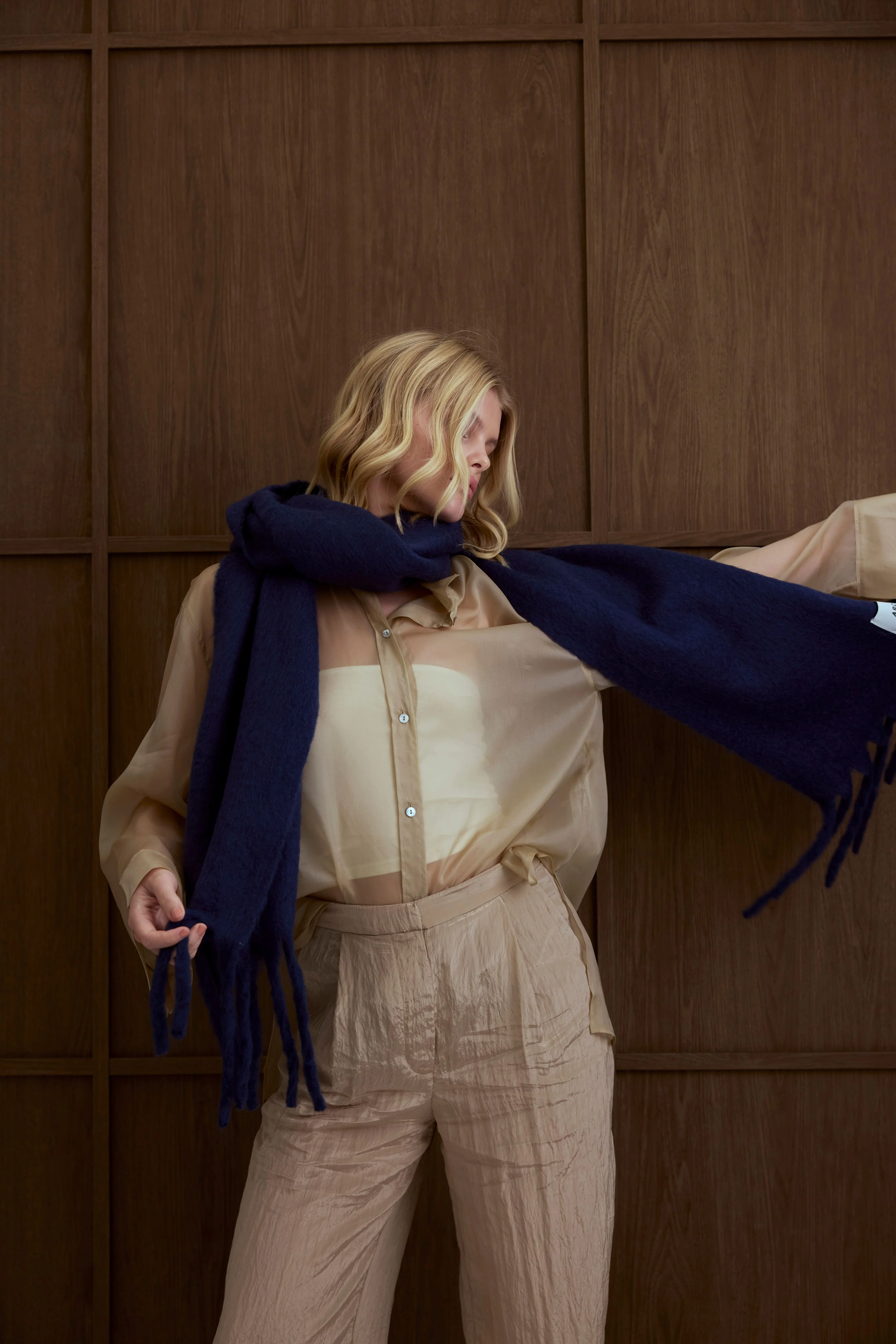 The Reykjavik Scarf - Midnight Blue - Image 7