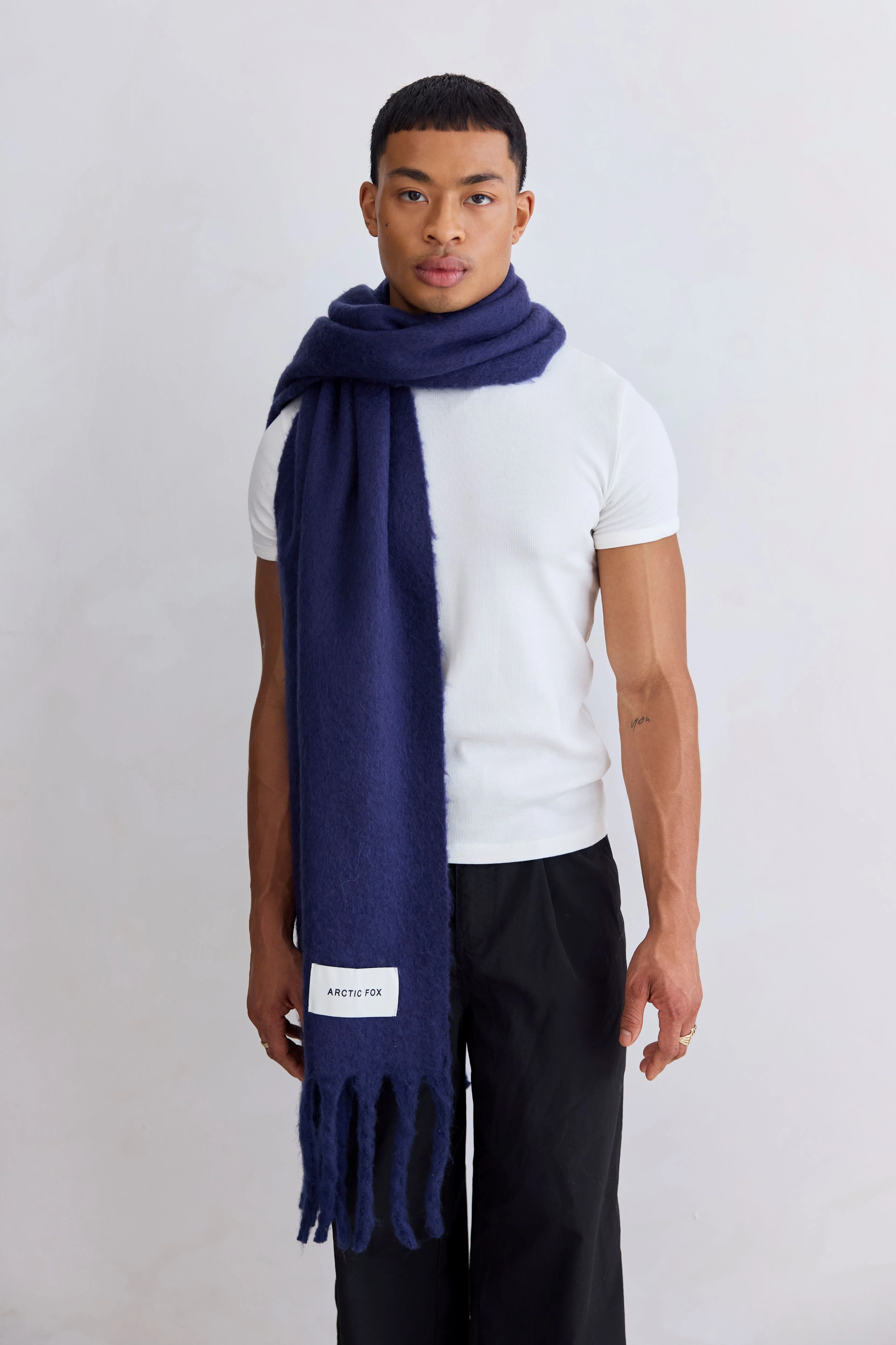 The Reykjavik Scarf - Midnight Blue - Image 8