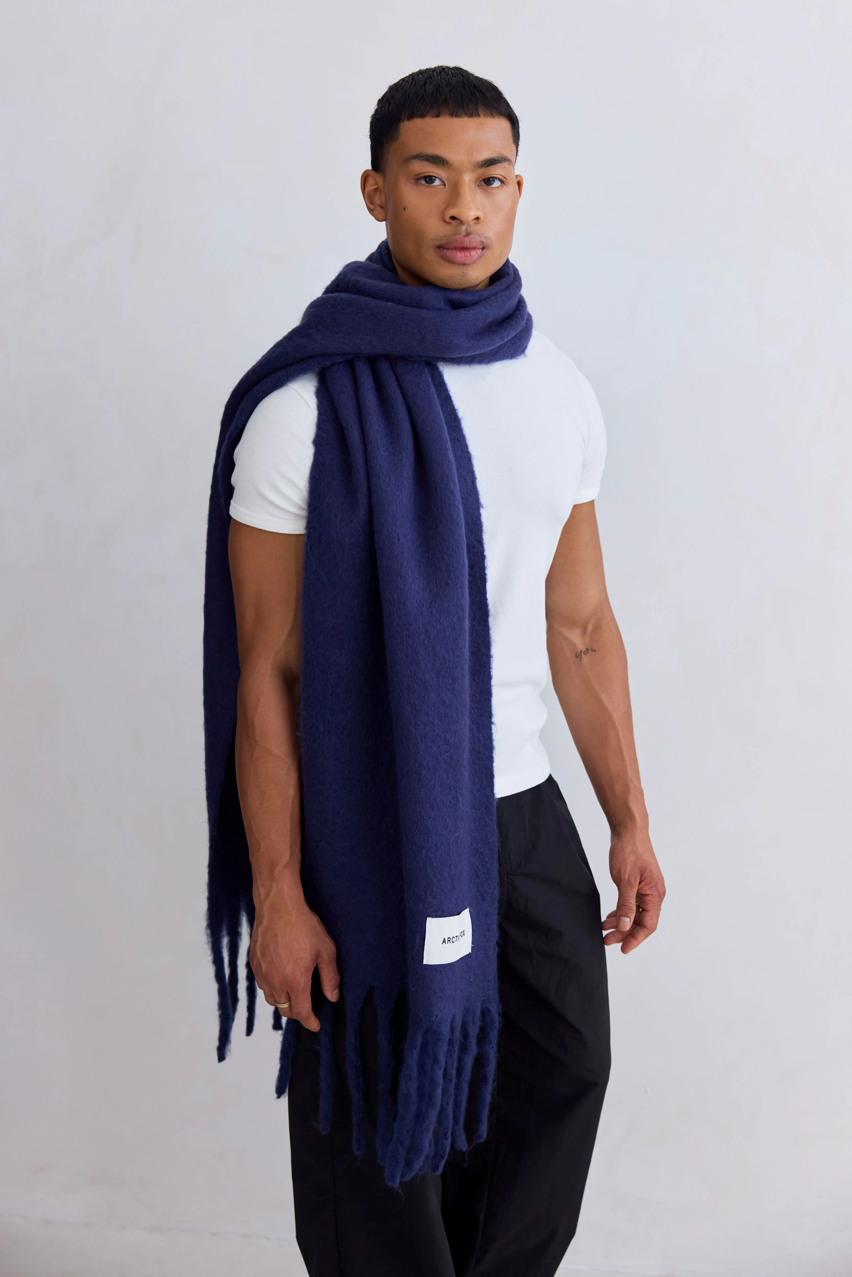 The Reykjavik Scarf - Midnight Blue - Image 9
