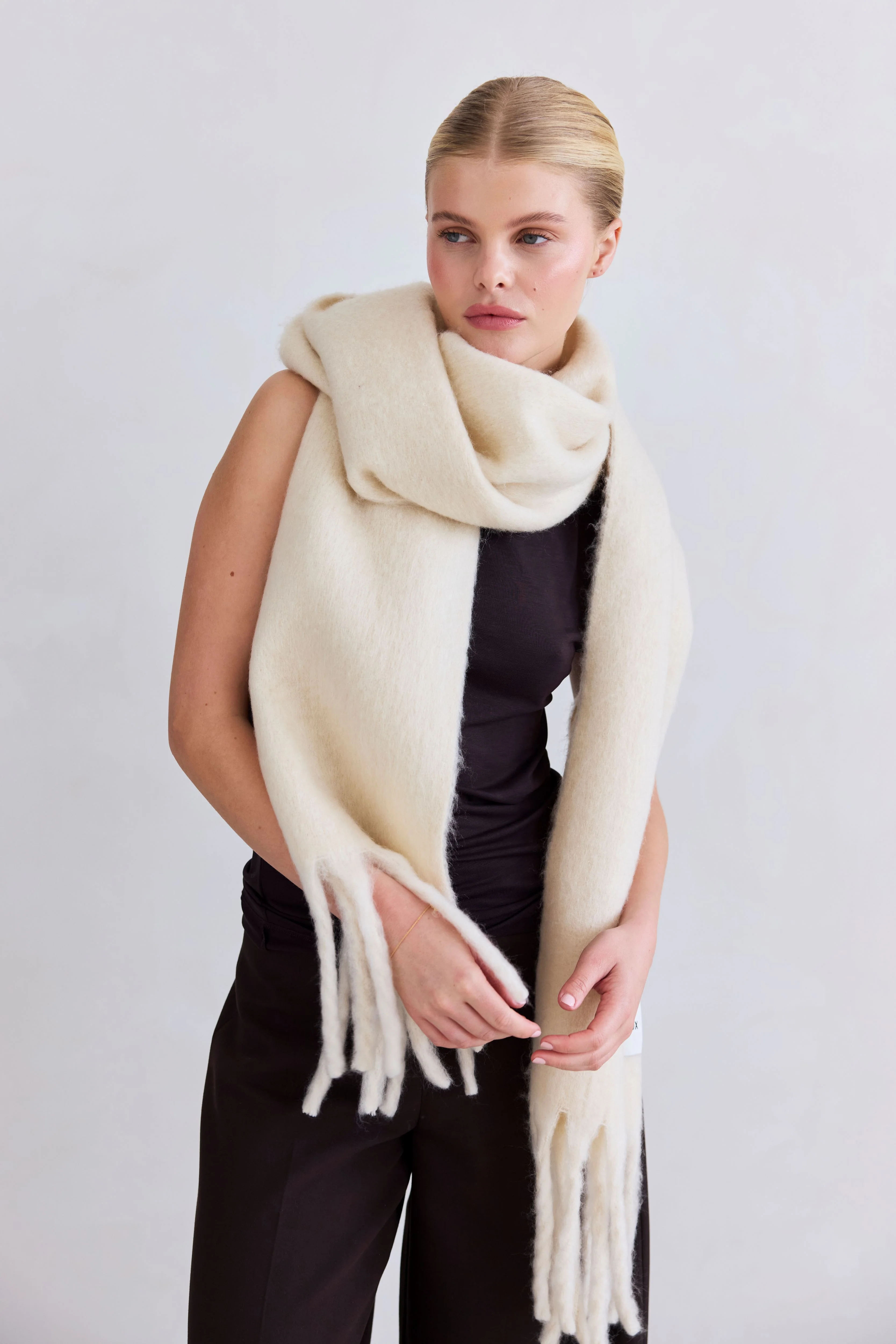 The Reykjavik Scarf - Pebble Beige - Image 10