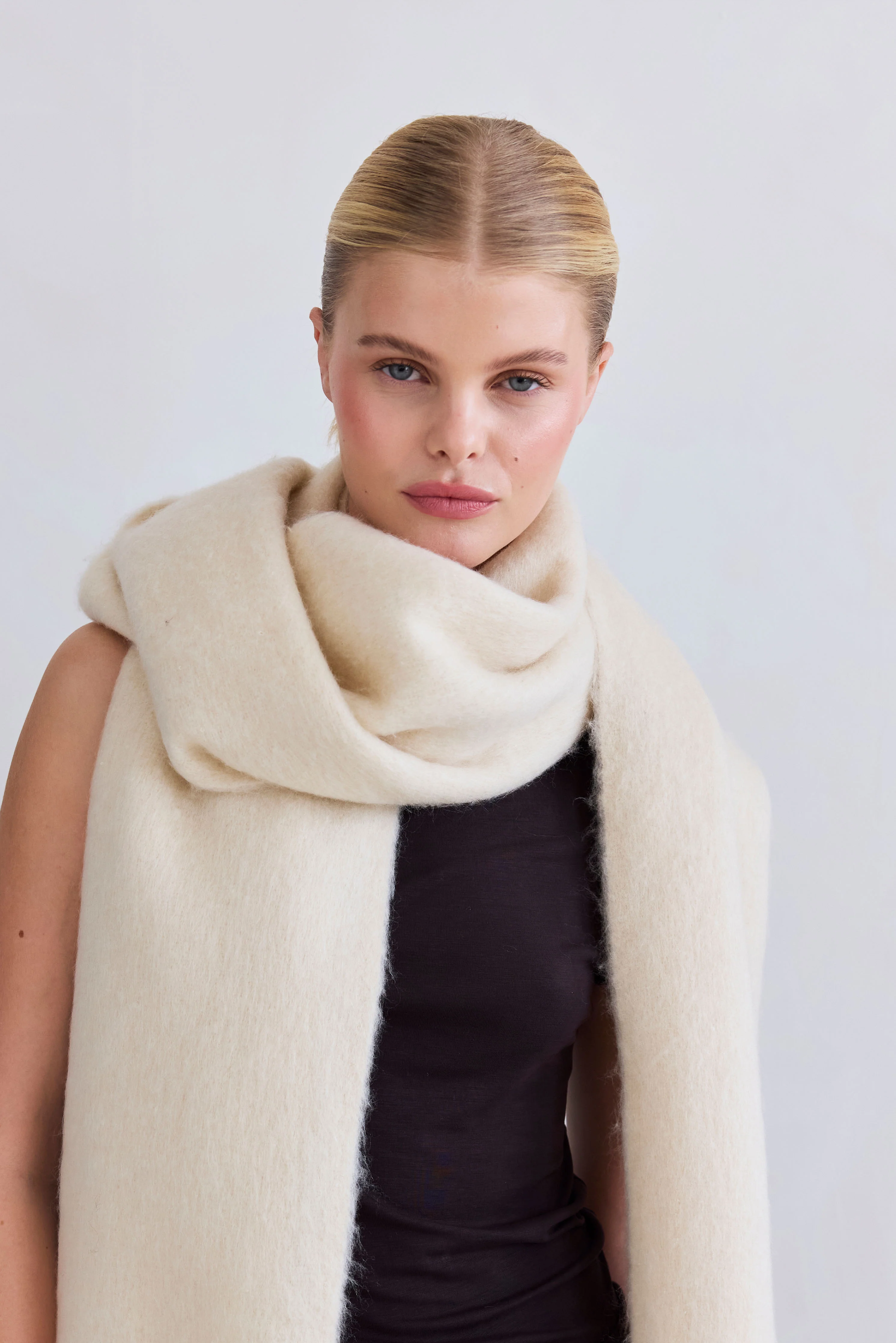 The Reykjavik Scarf - Pebble Beige - Image 11