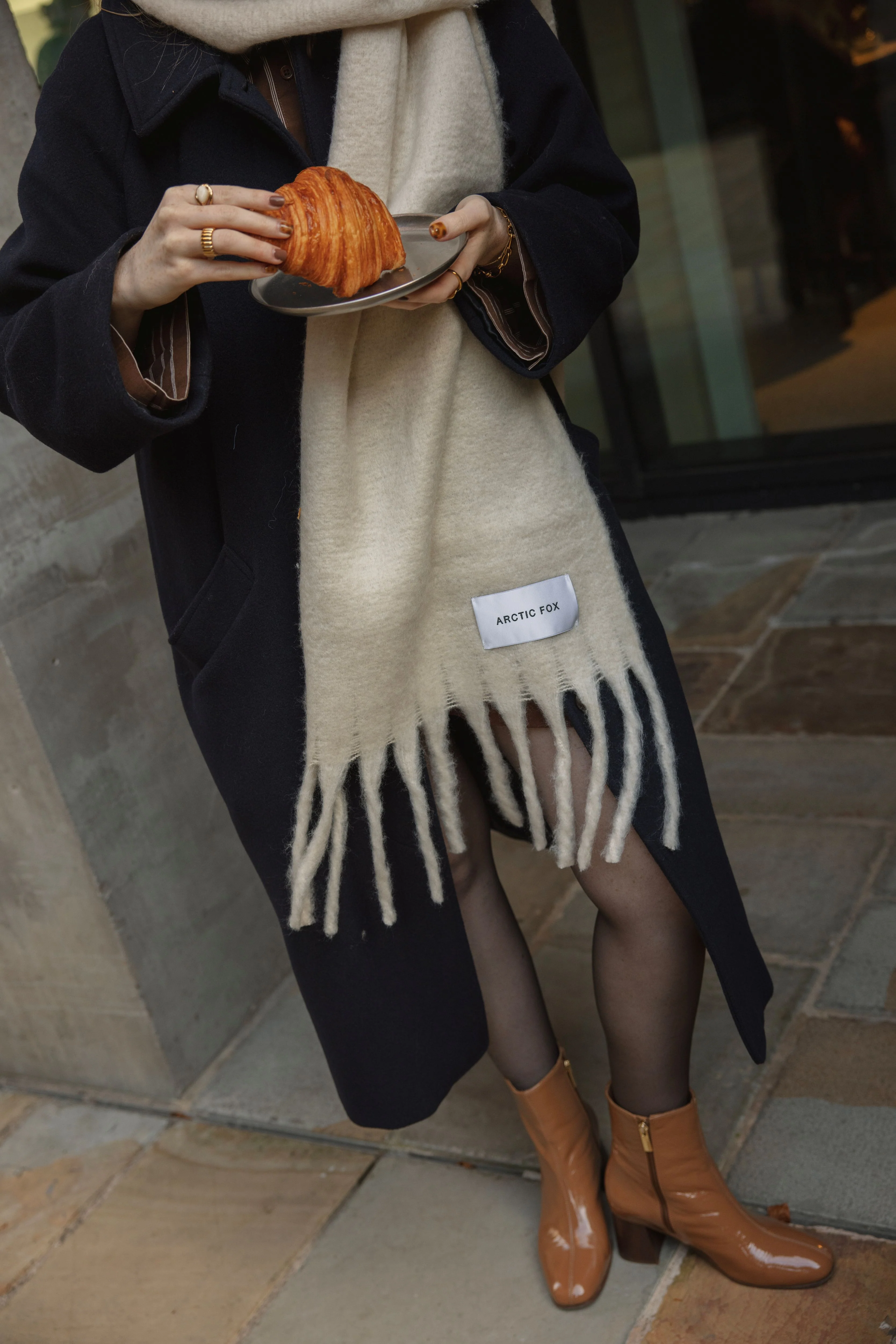 The Reykjavik Scarf - Pebble Beige - Image 13