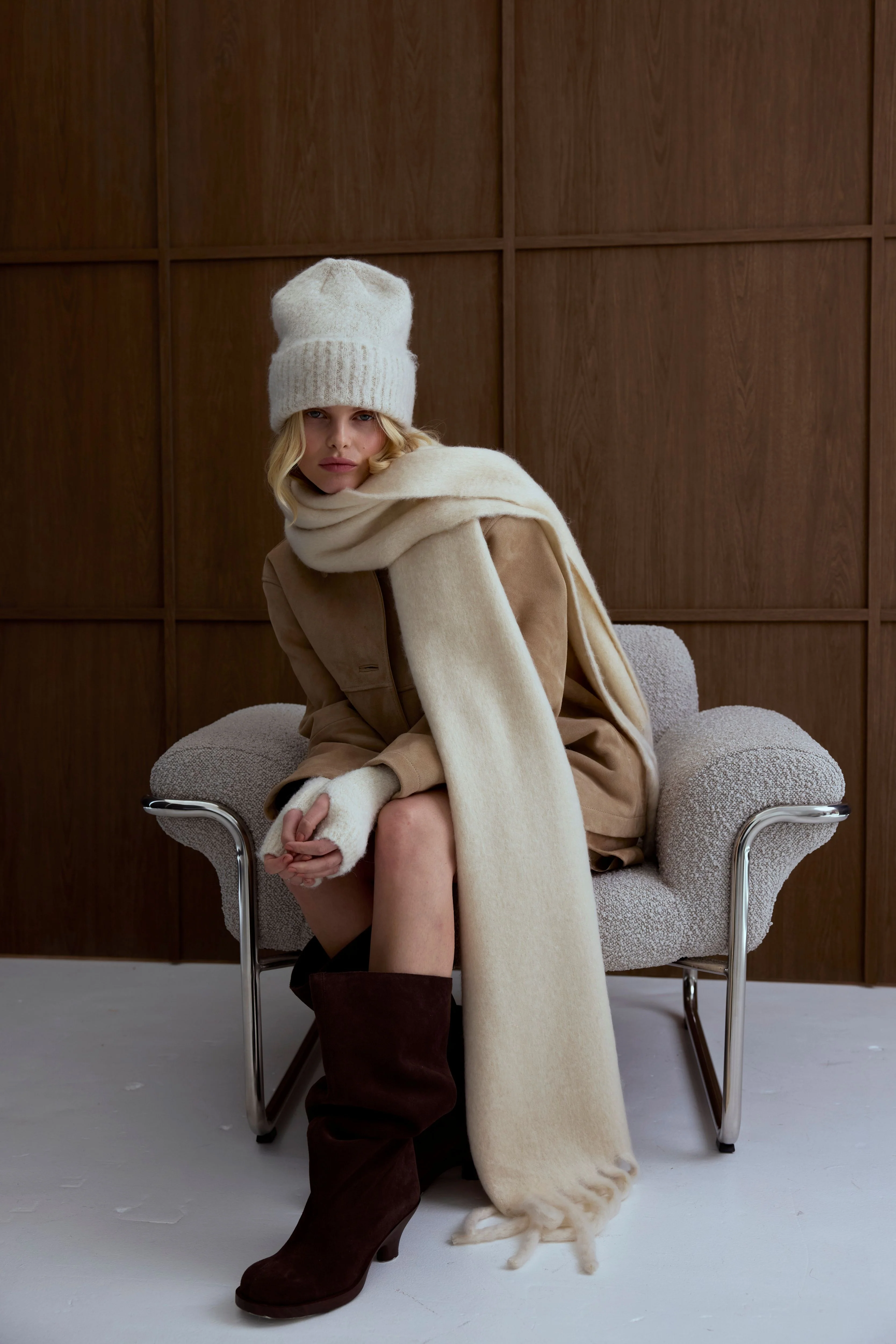 The Reykjavik Scarf - Pebble Beige - Image 7