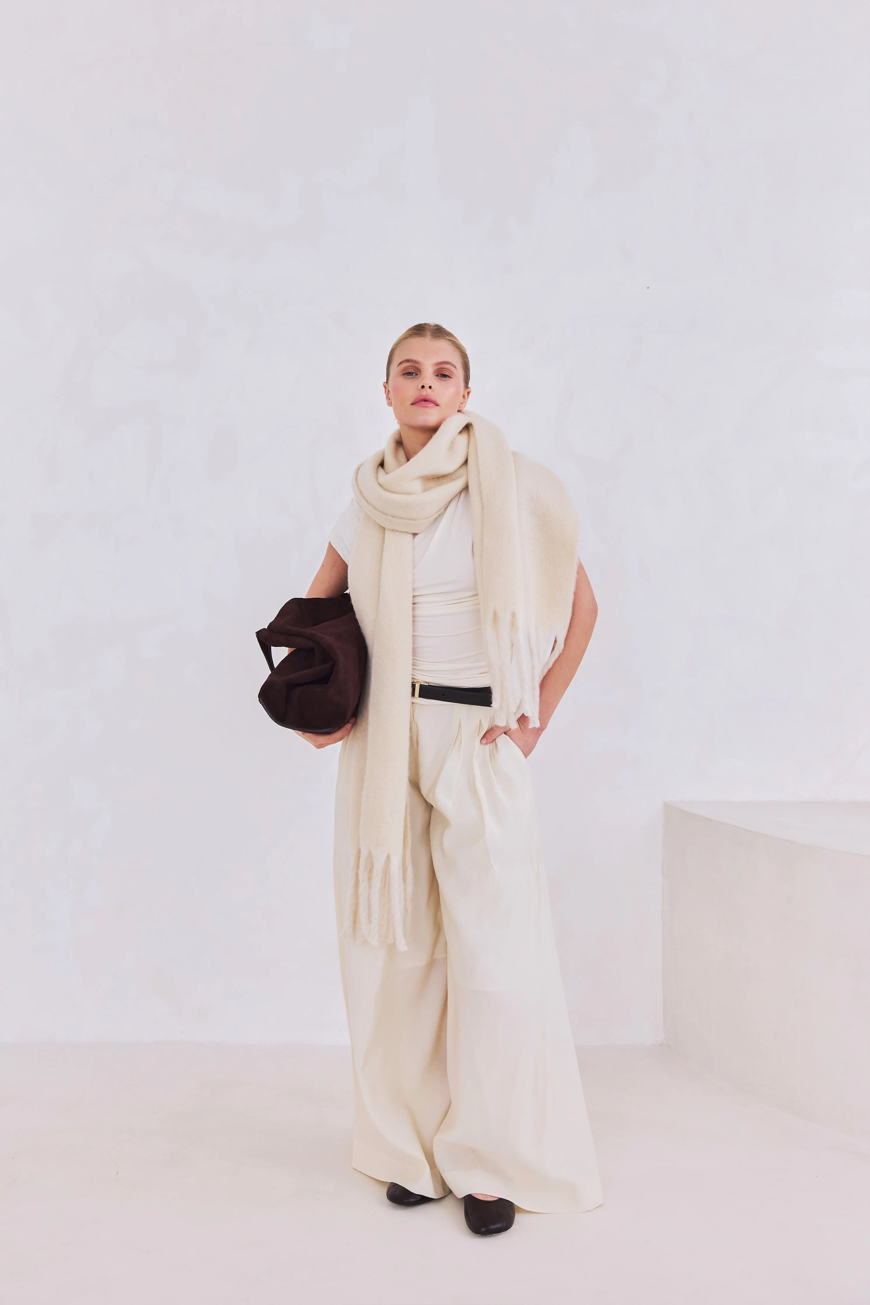 The Reykjavik Scarf - Pebble Beige - Image 8