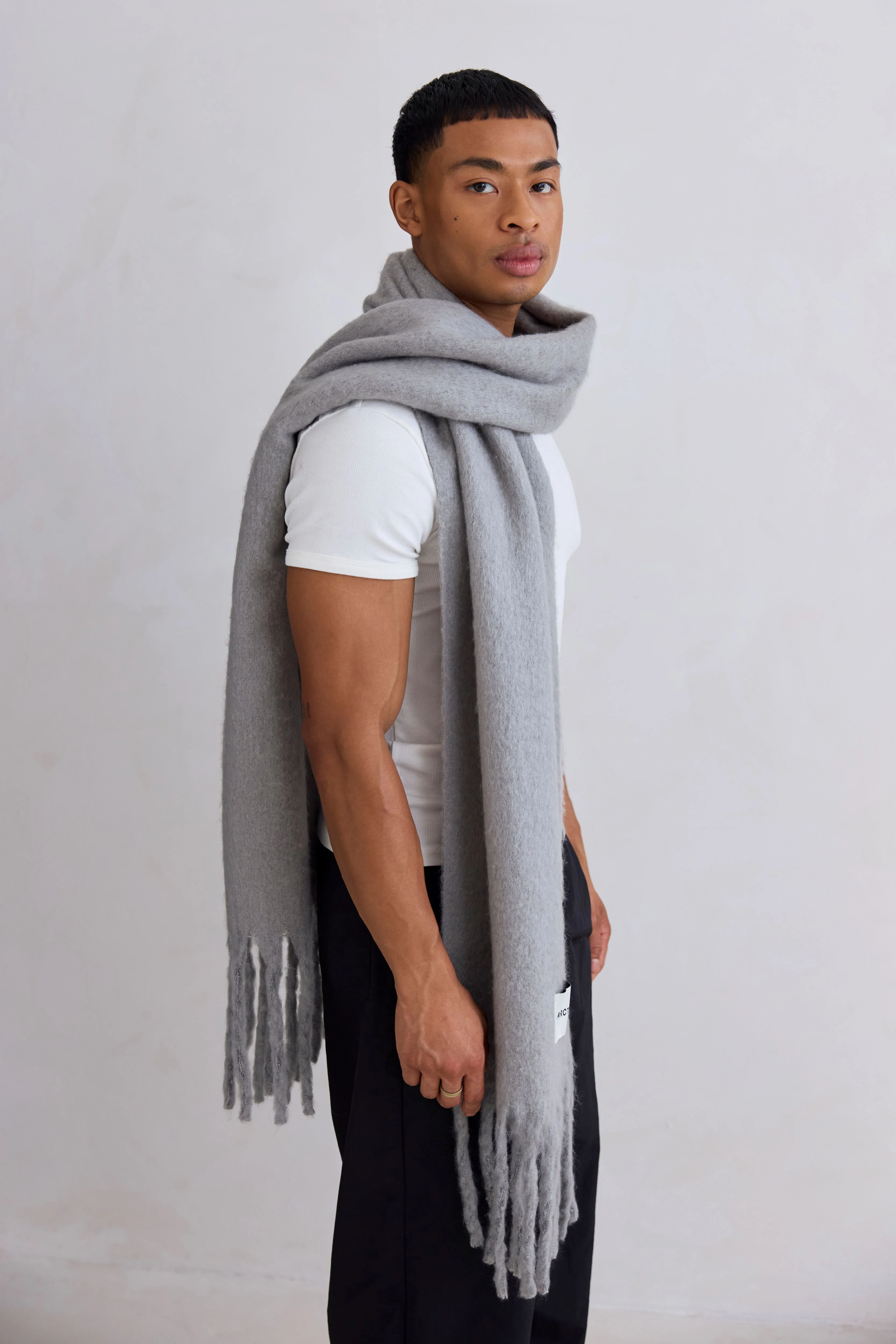 The Reykjavik Scarf - Ultimate Grey - Image 10
