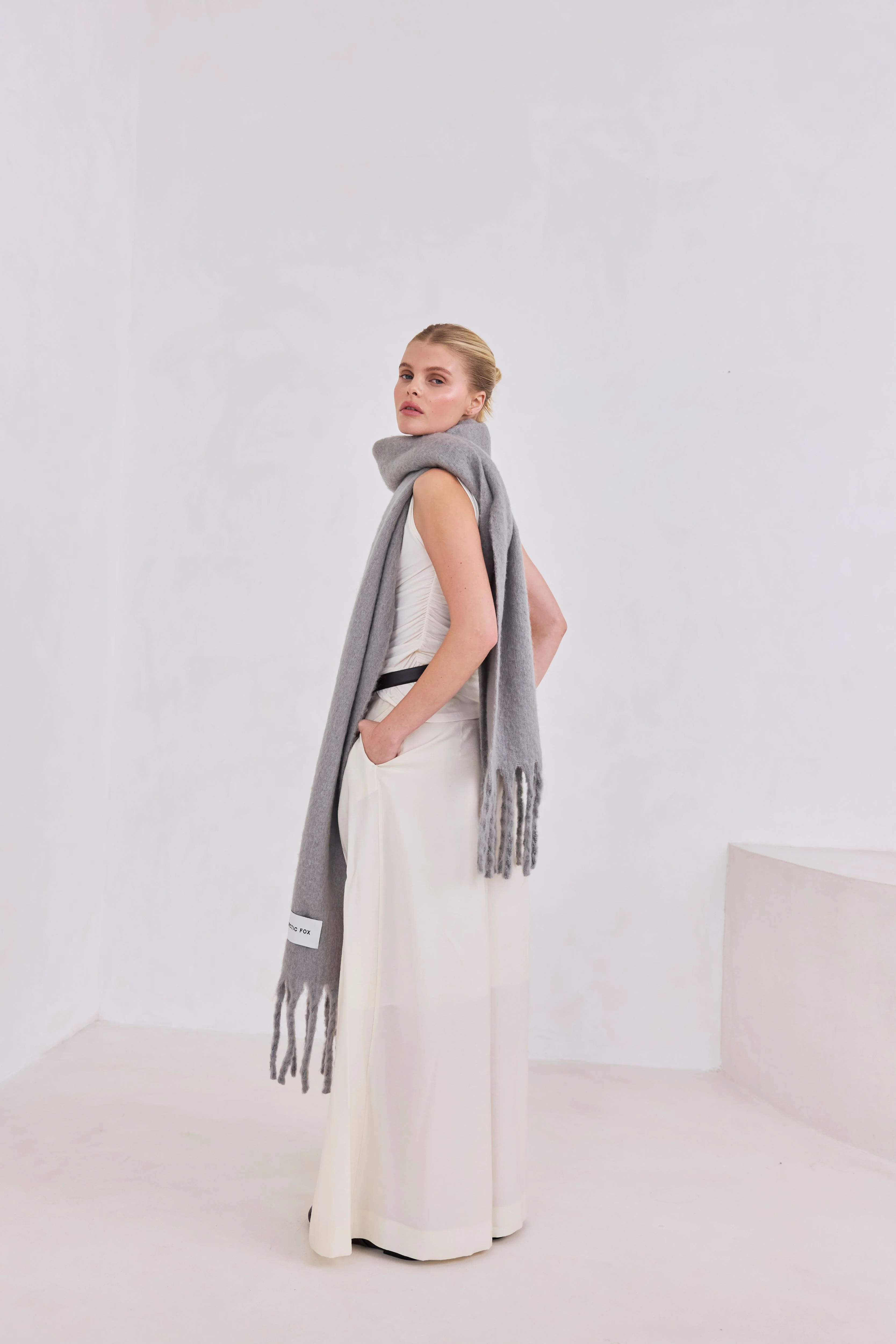 The Reykjavik Scarf - Ultimate Grey - Image 3