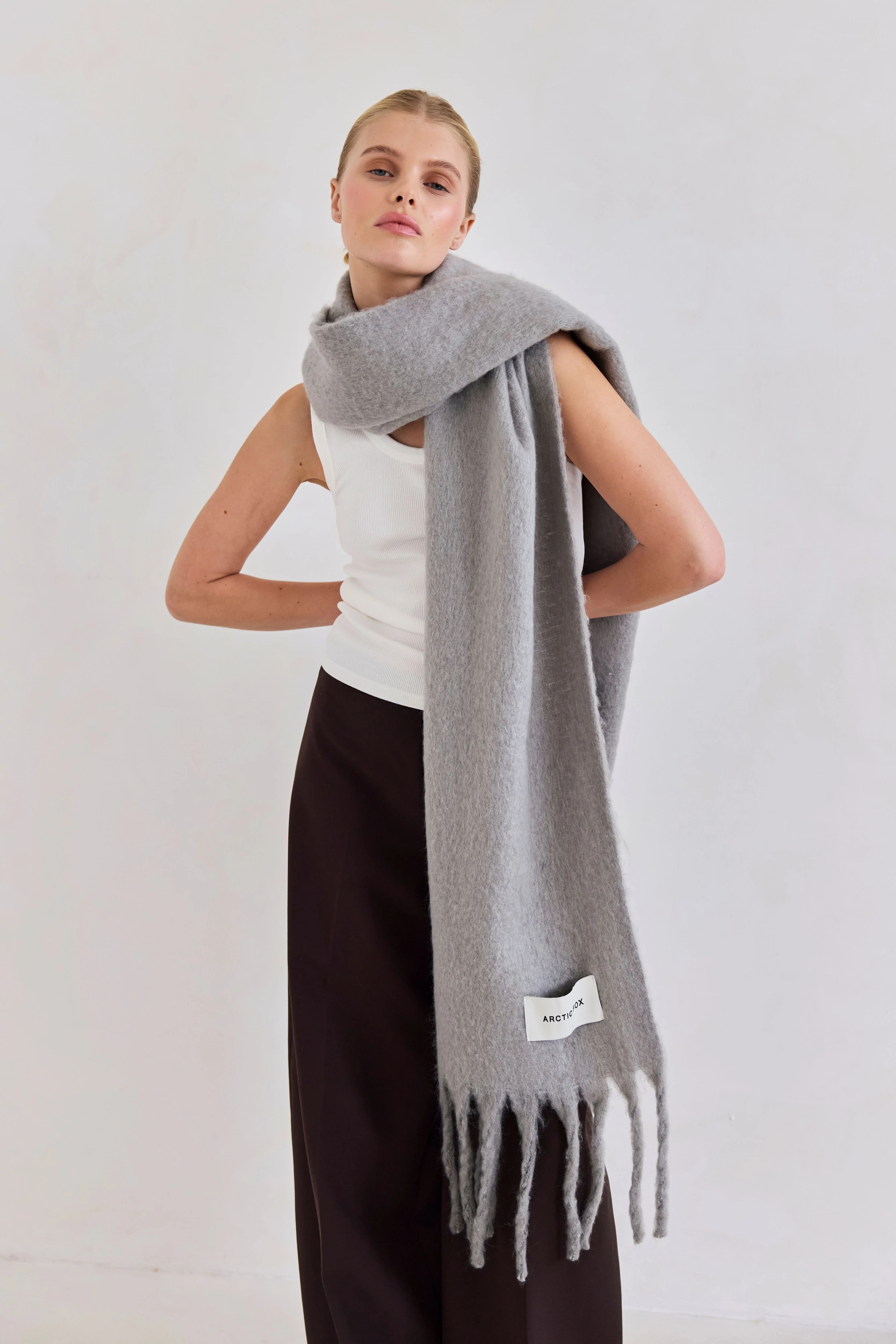 The Reykjavik Scarf - Ultimate Grey - Image 4