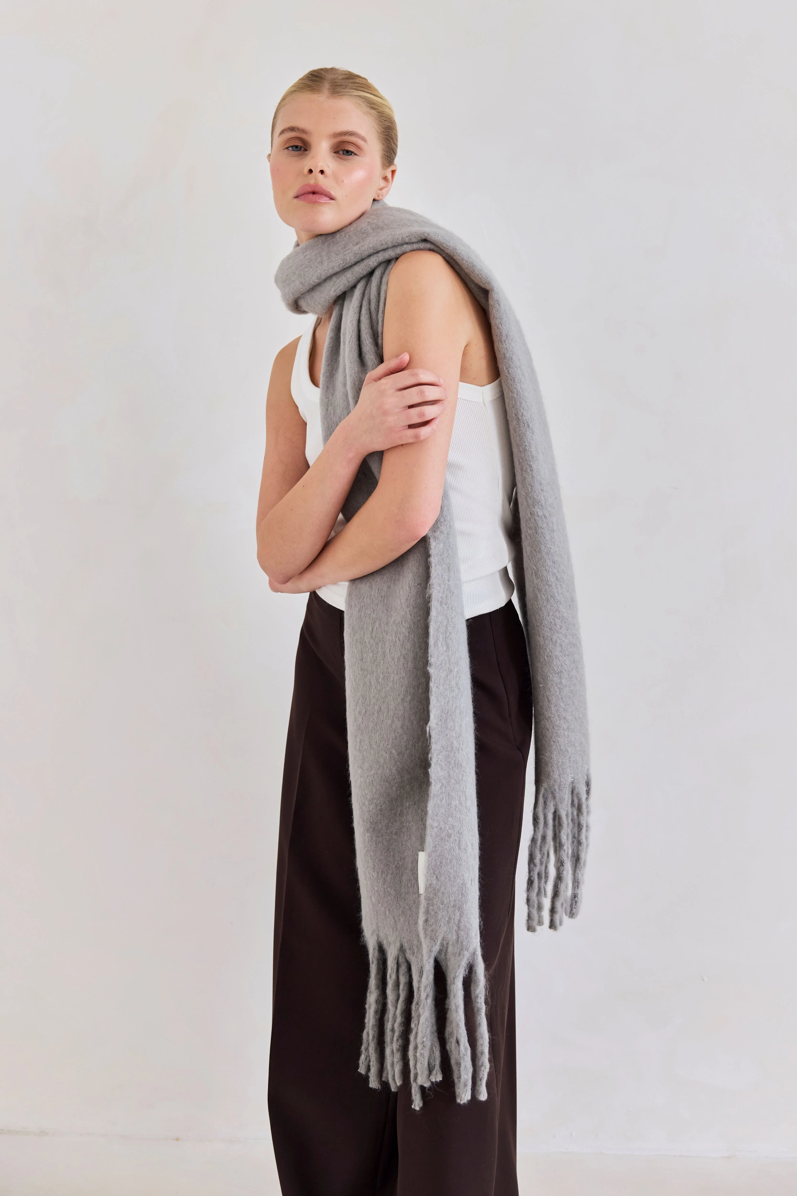 The Reykjavik Scarf - Ultimate Grey - Image 6
