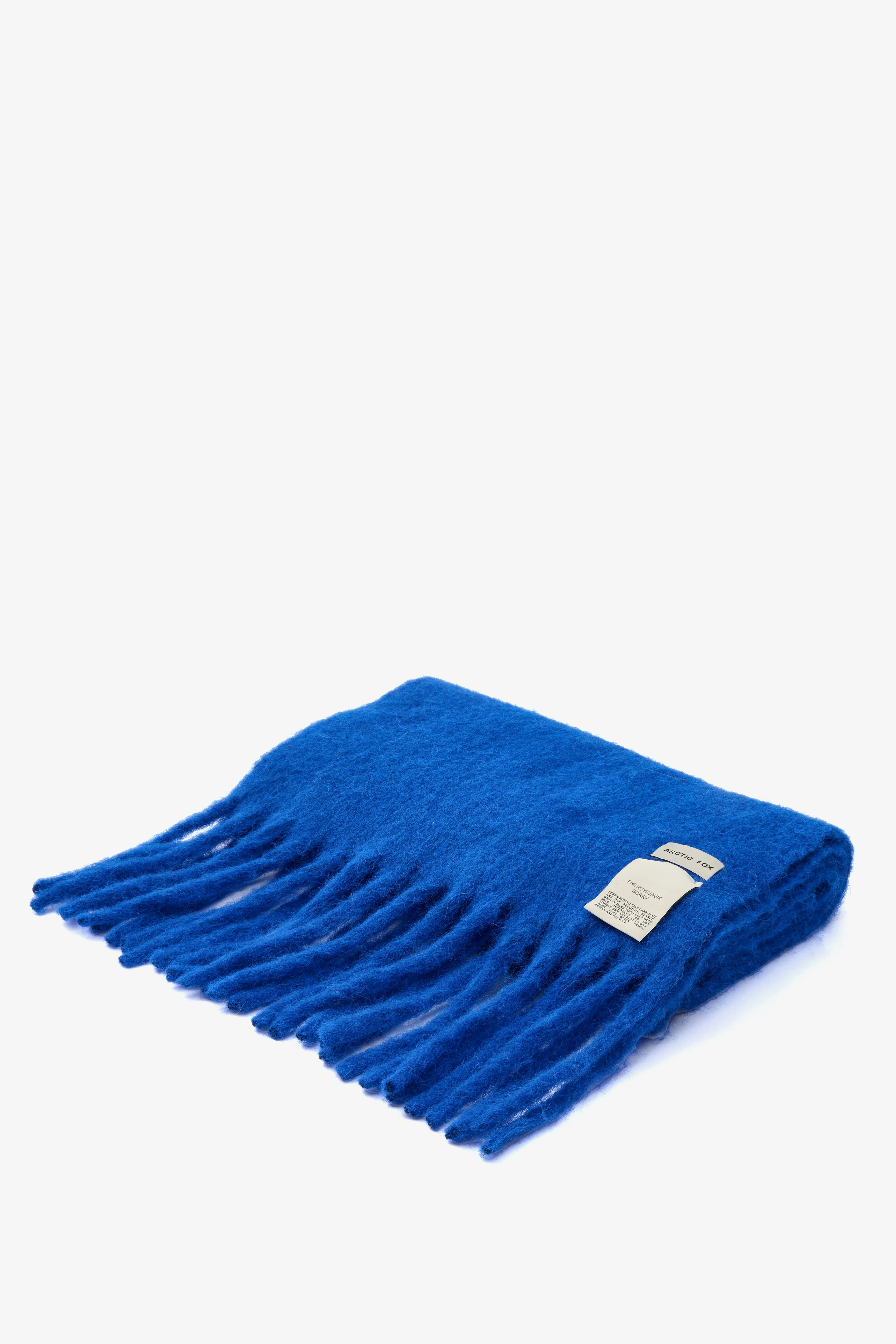 The Reykjavik Scarf with Wool - Electric Blue - Image 11