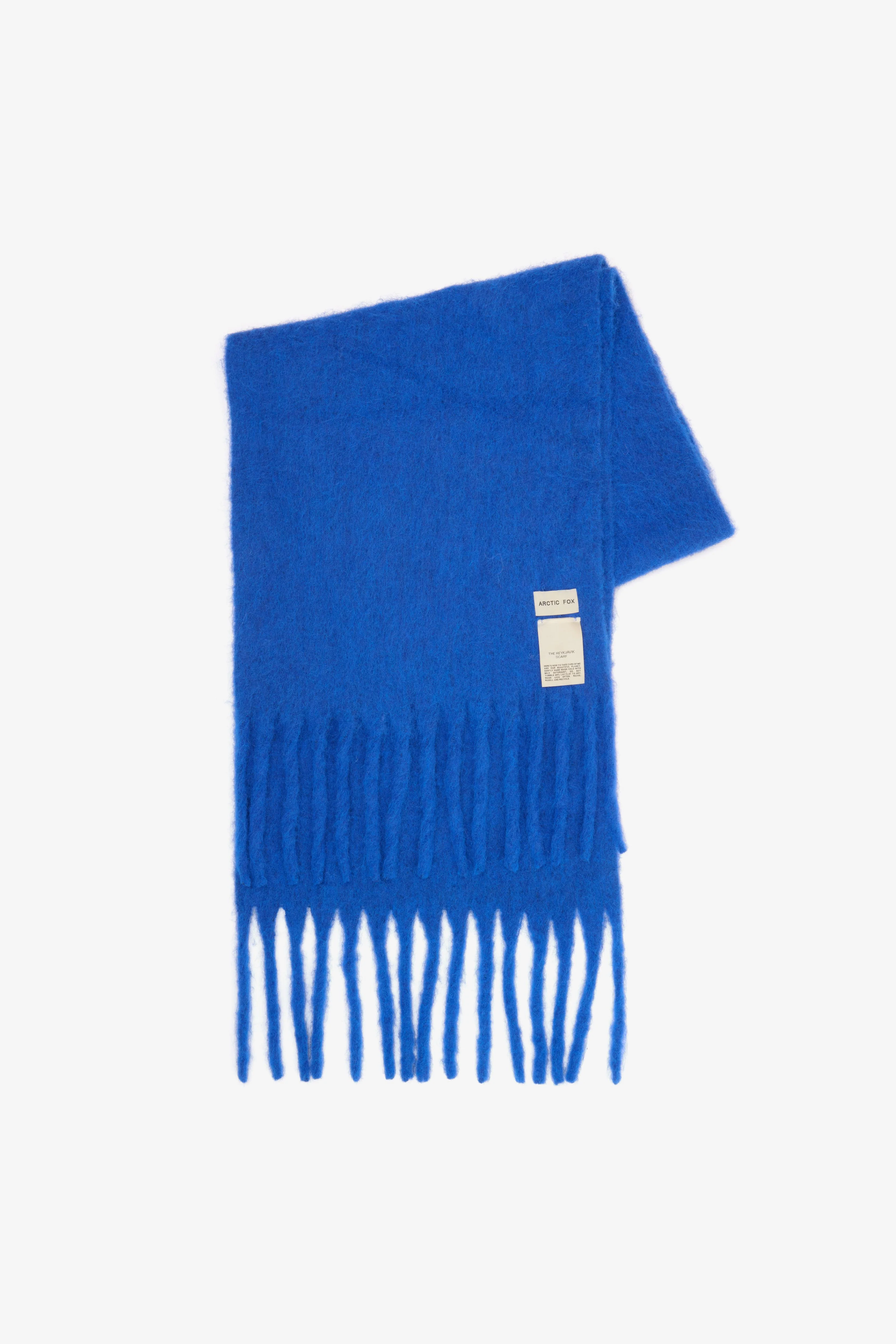 The Reykjavik Scarf with Wool - Electric Blue - Image 2
