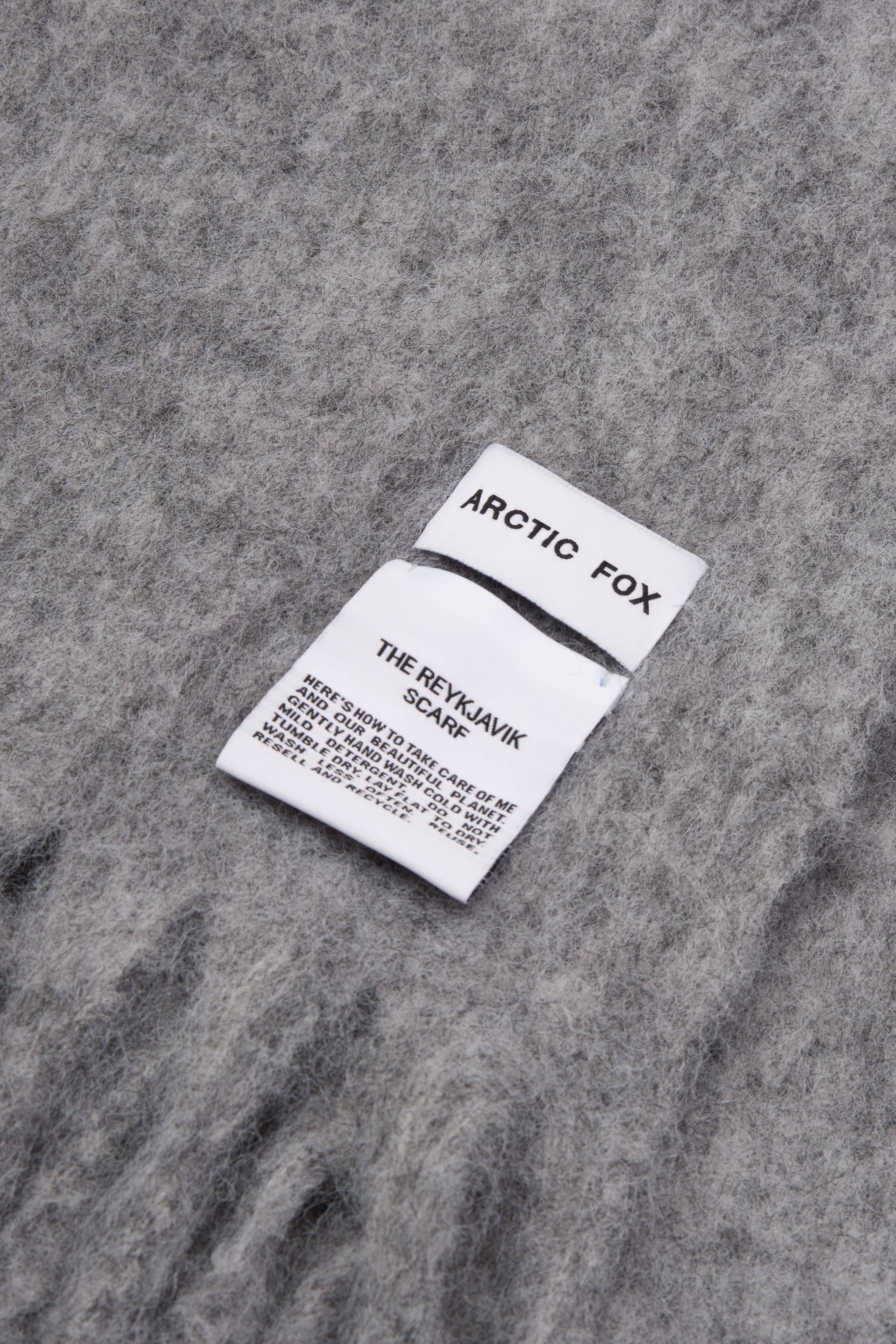 The Reykjavik Scarf with Wool - Grey - Image 3