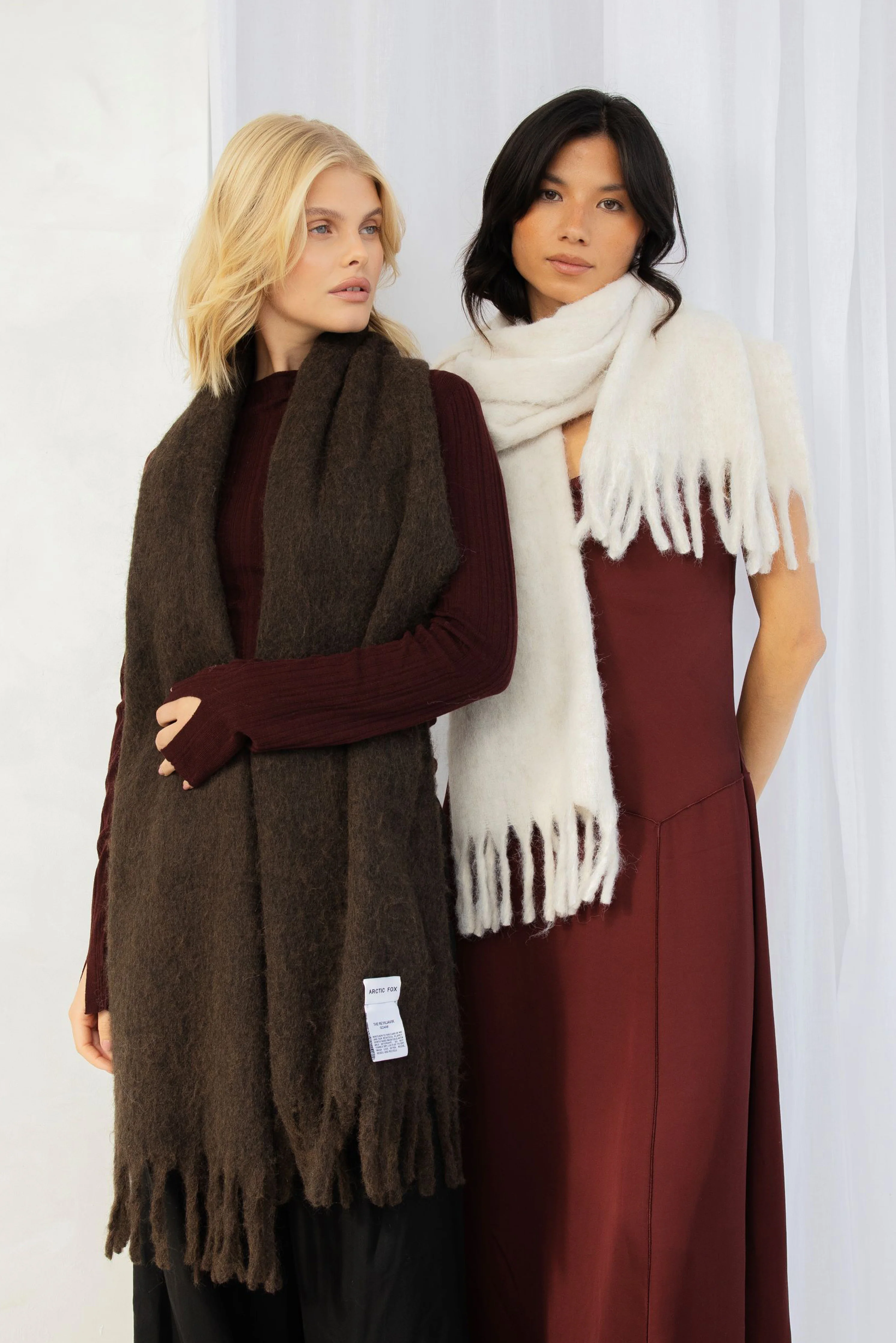 The Reykjavik Scarf with Wool - Natural White - Image 10