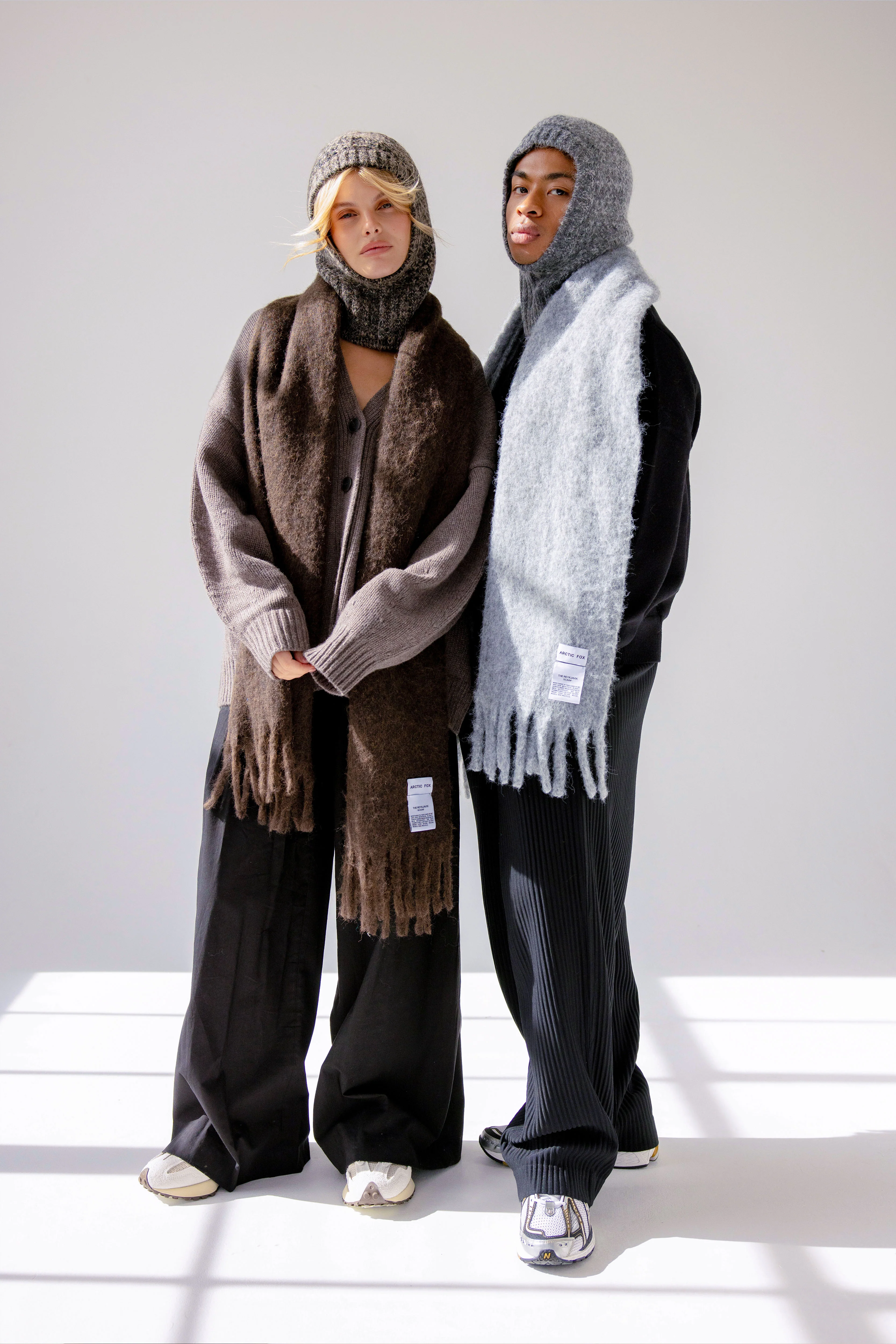 The Reykjavik Scarf with Wool - Dark Chocolate Brown - Image 11