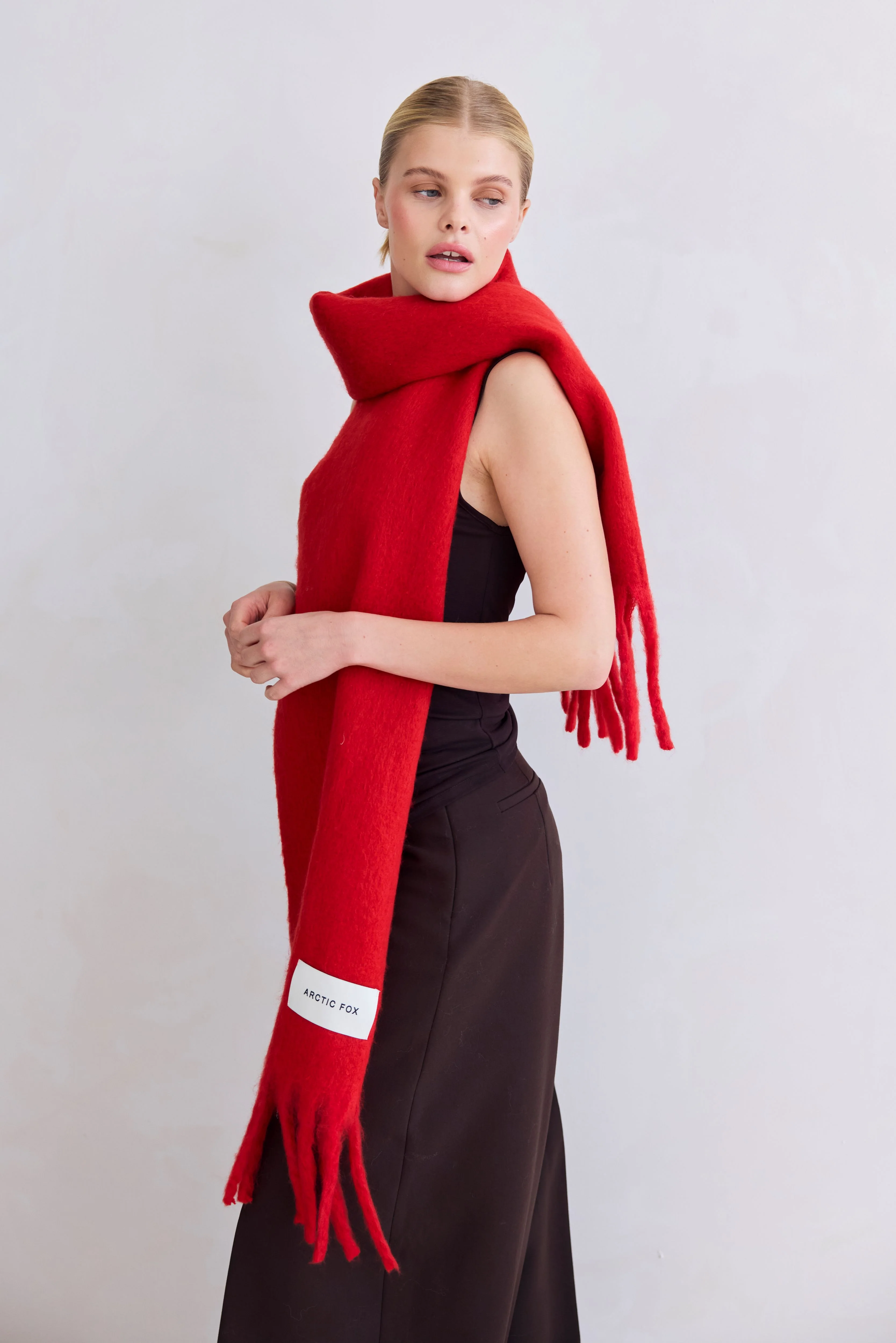 The Stockholm Scarf - Crimson Red - Image 3