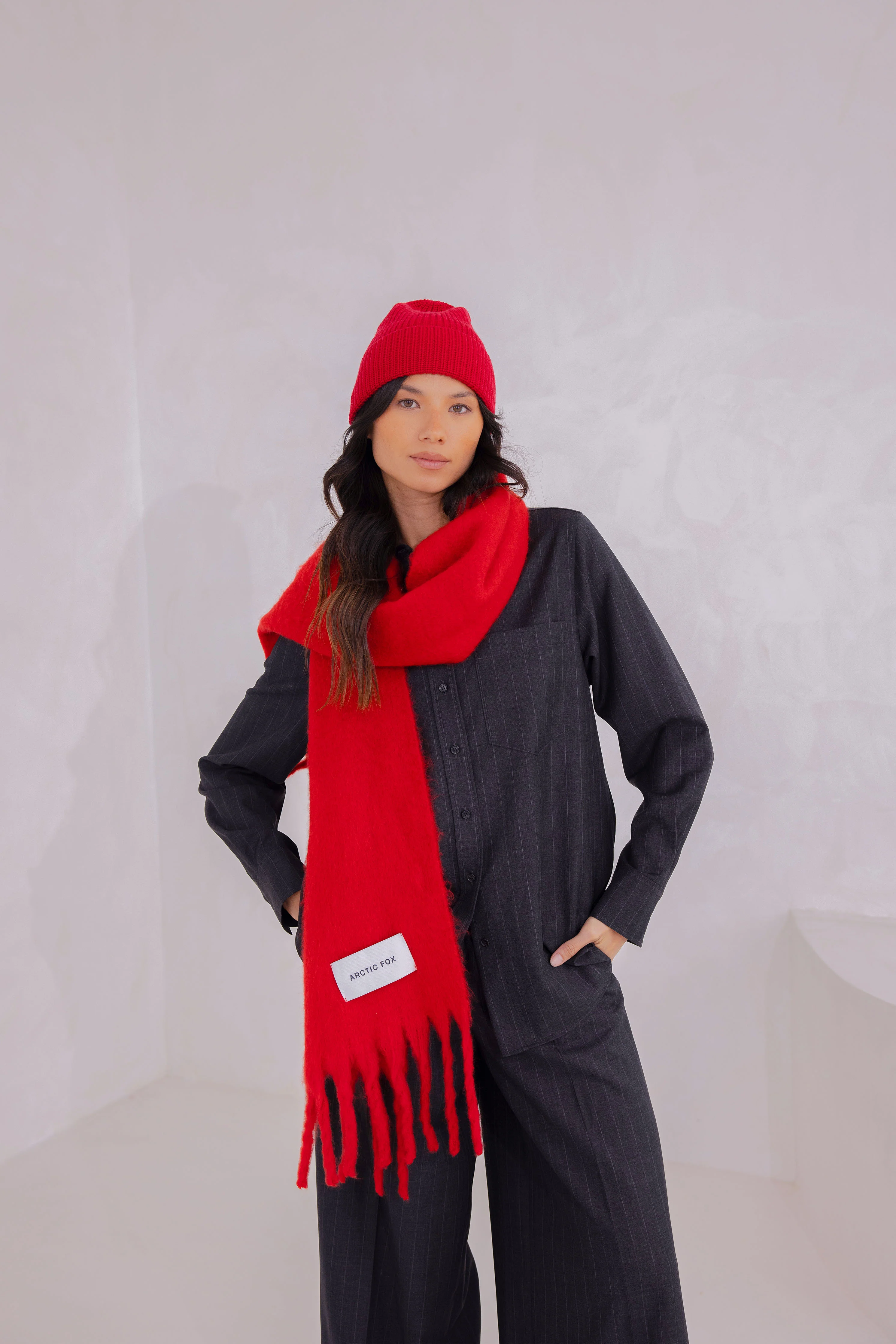 The Stockholm Scarf - Crimson Red - Image 7