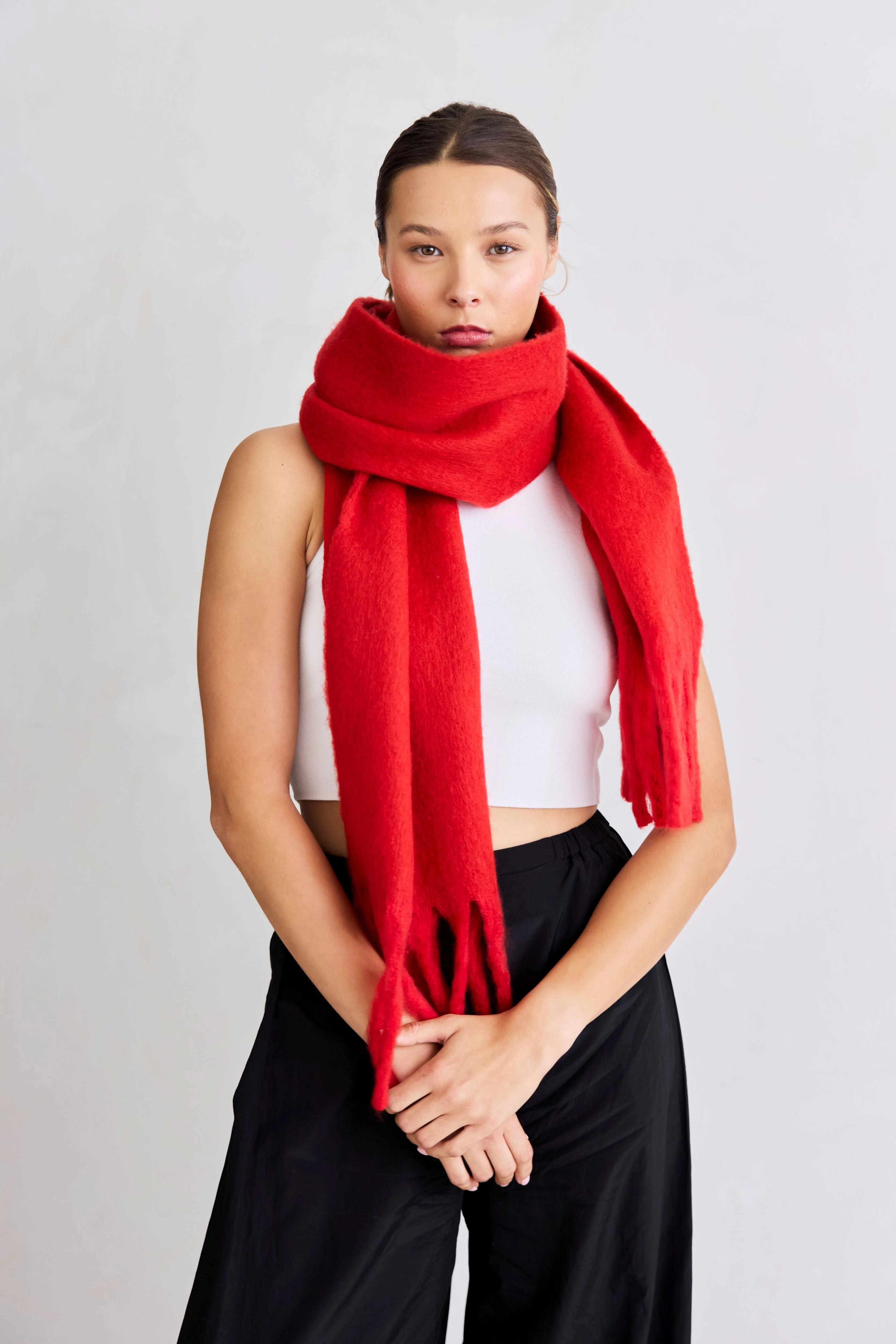 The Stockholm Scarf - Crimson Red - Image 9