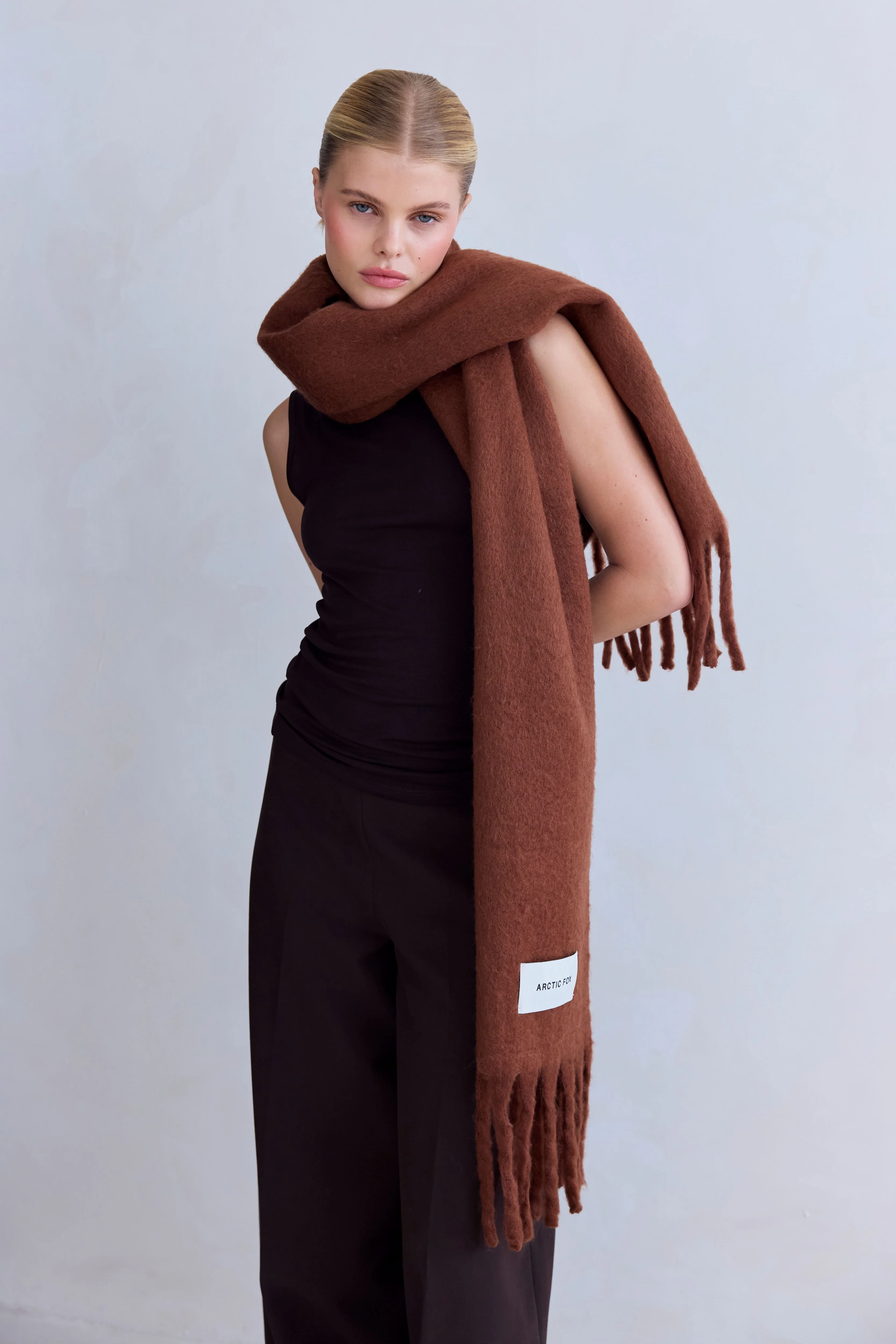 The Stockholm Scarf - Sepia Brown - Image 3