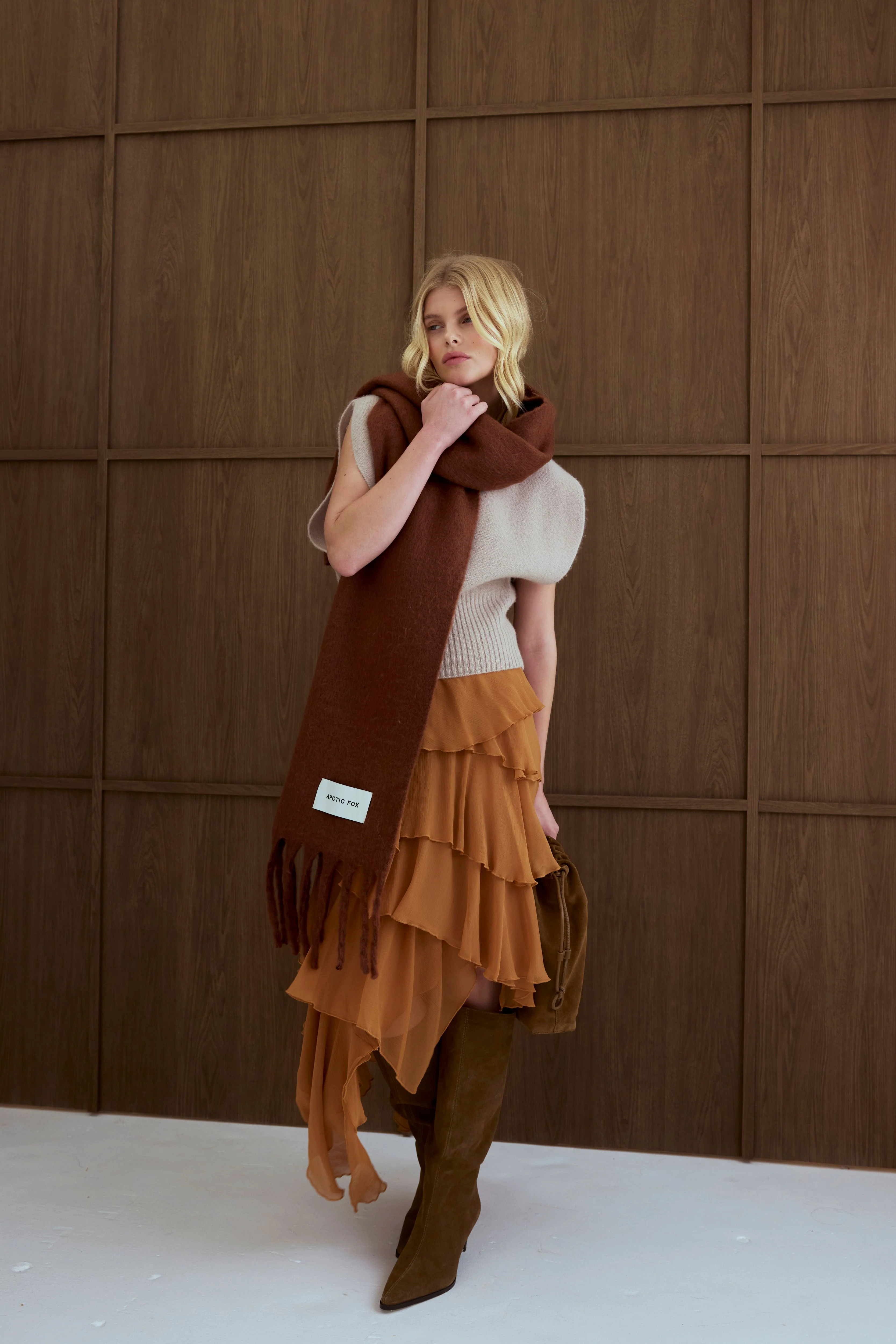The Stockholm Scarf - Sepia Brown - Image 7