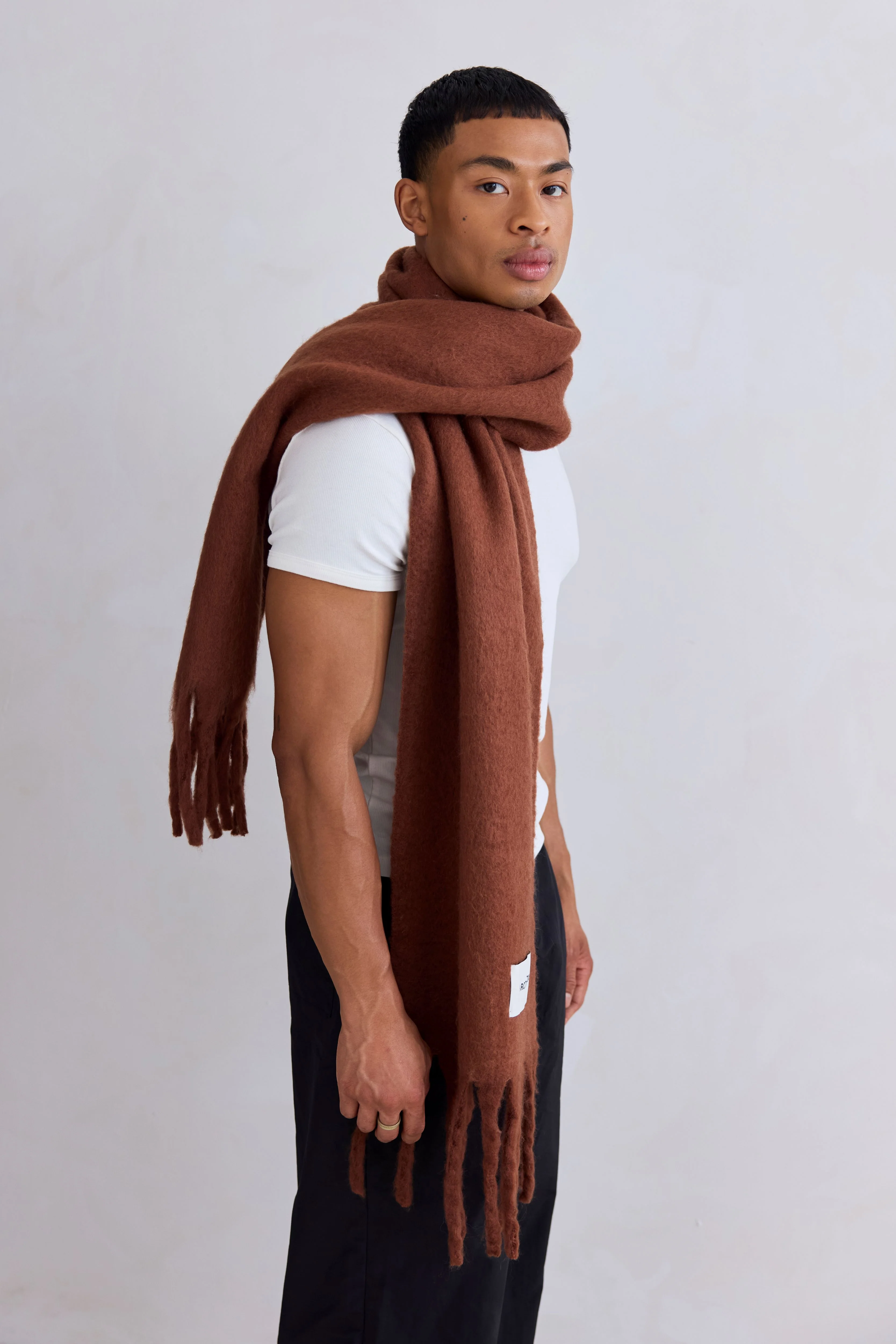 The Stockholm Scarf - Sepia Brown - Image 9