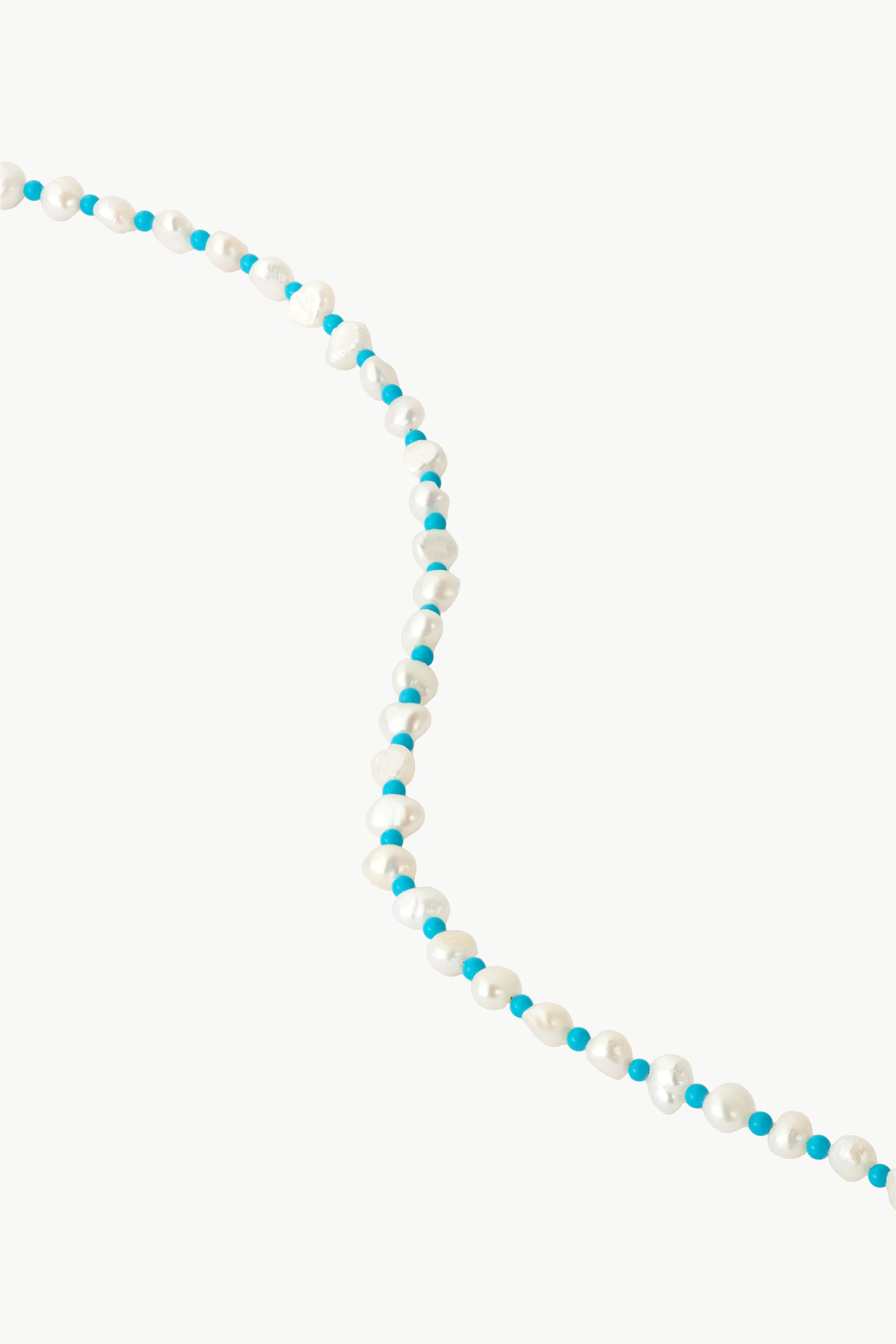 Turquoise and Baroque Pearl Necklace - Image 6