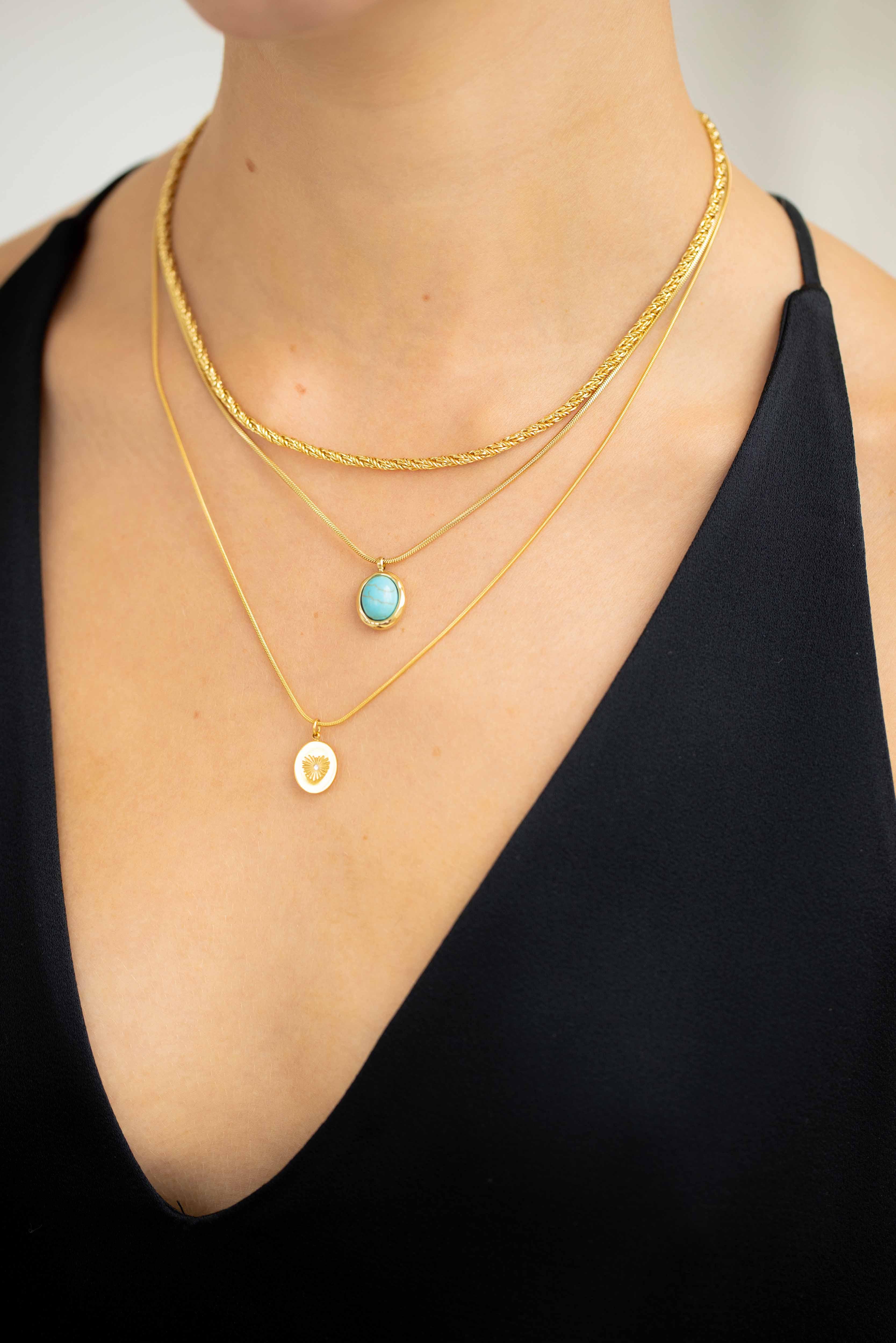 The Small Turquoise Pendant Necklace - Image 2