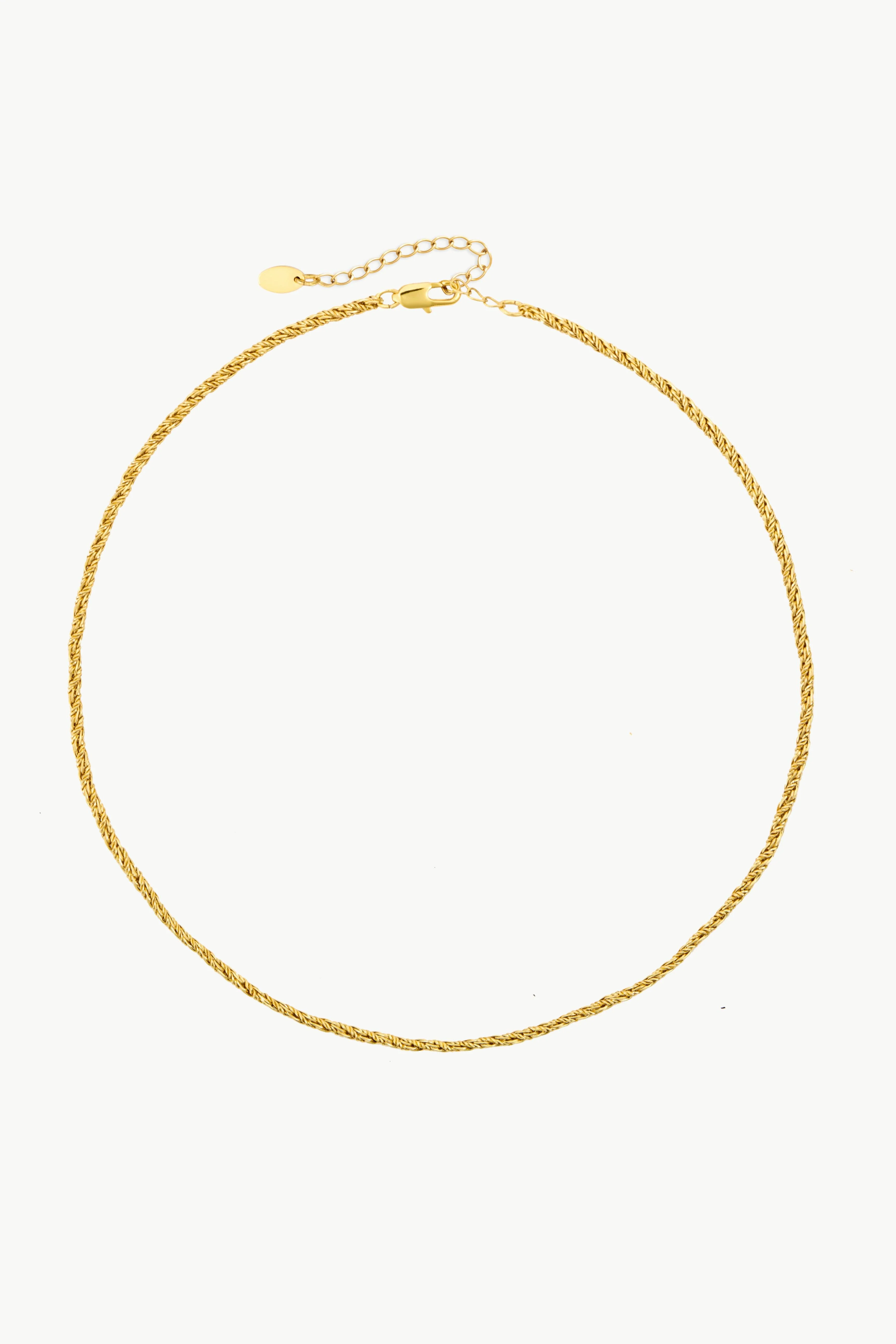 Gold Rope Chain Necklace