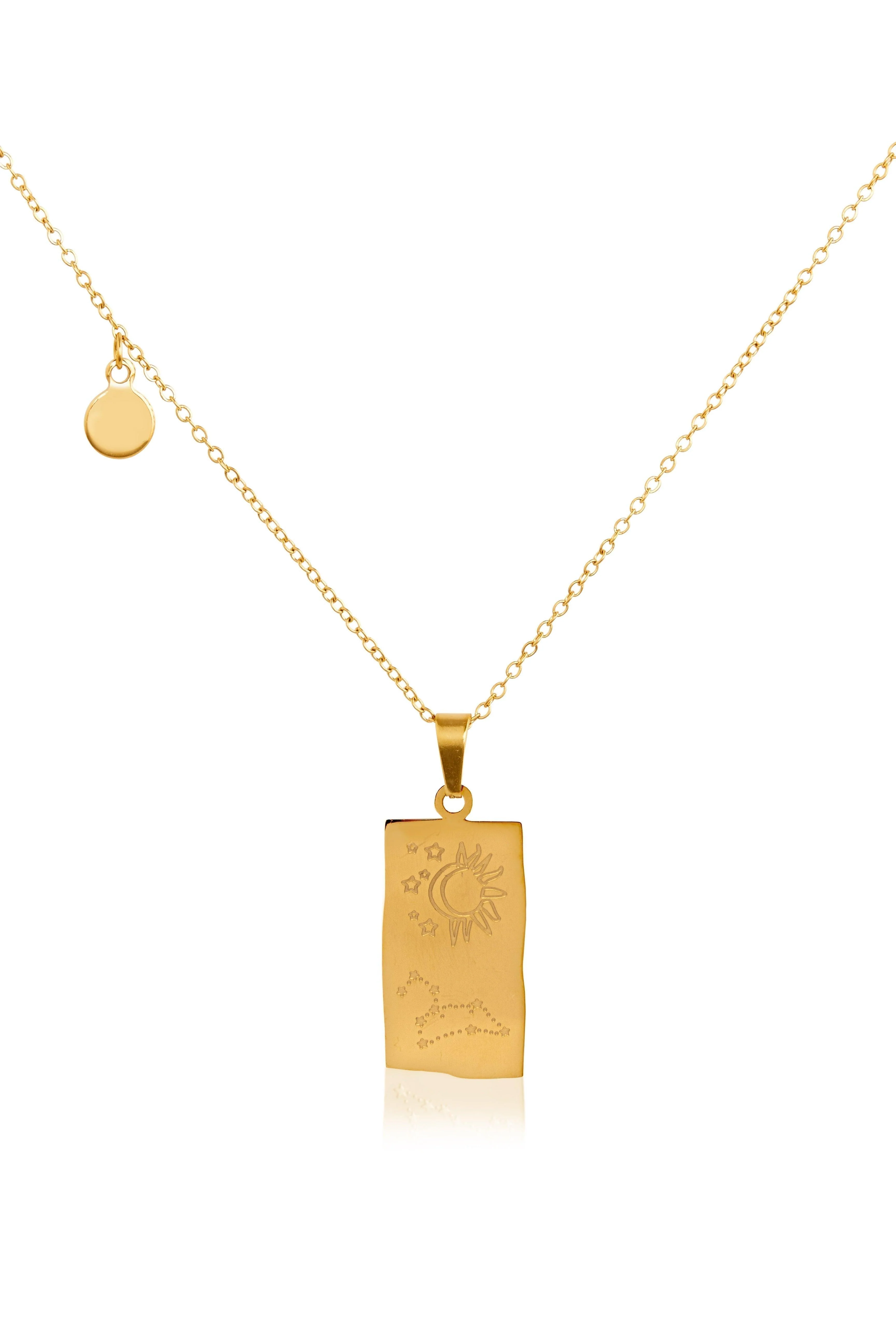 Zodiac Star Sign Necklace - Leo - Image 2