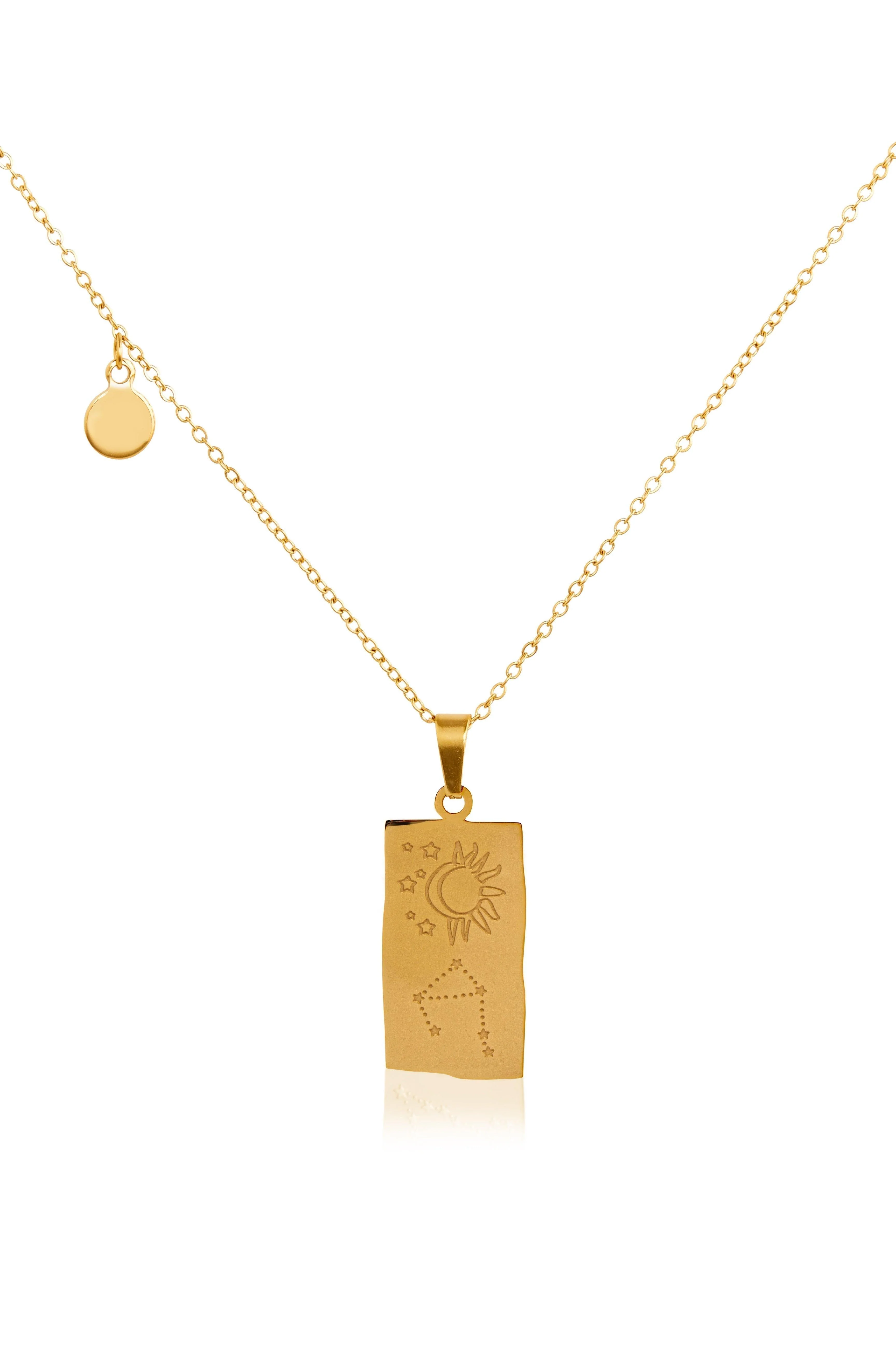 Zodiac Star Sign Necklace - Libra - Image 2